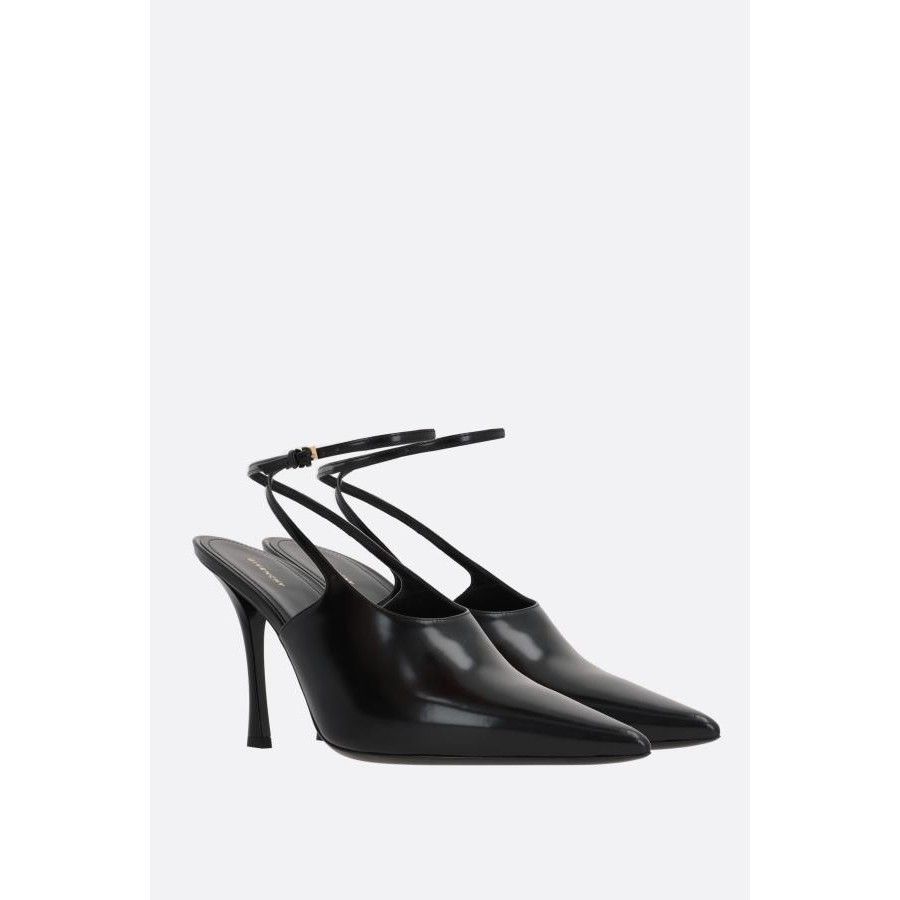 Givenchy GIVENCHY Show Black Leather Slingbacks New & Authentic (Wome Size US 7 / IT 37 - 2 Thumbnail