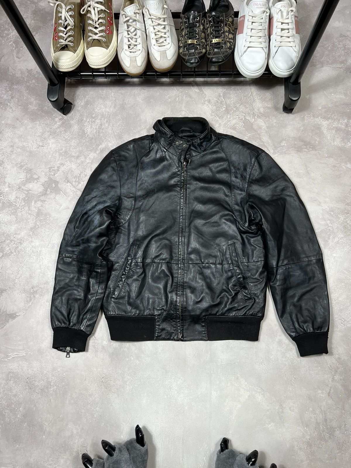Other Vintage Racing Biker Y2k Leather Jacket Size US M / EU 48-50 / 2 - 1 Thumbnail