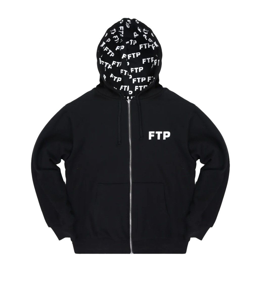 image of Fuck The Population Ftp Reversible Logo Hoodie (Black Xl), Men's
