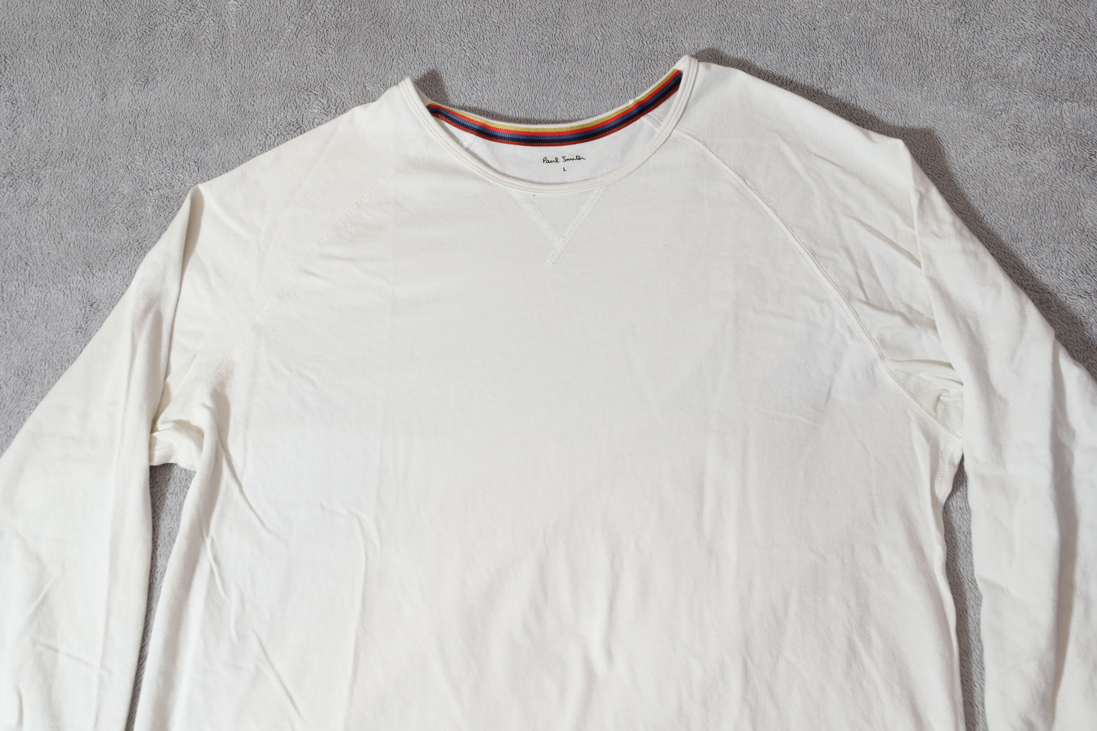 Paul Smith Paul Smith White Blank Long Sleeve (L) Size US L / EU 52-54 / 3 - 3 Thumbnail