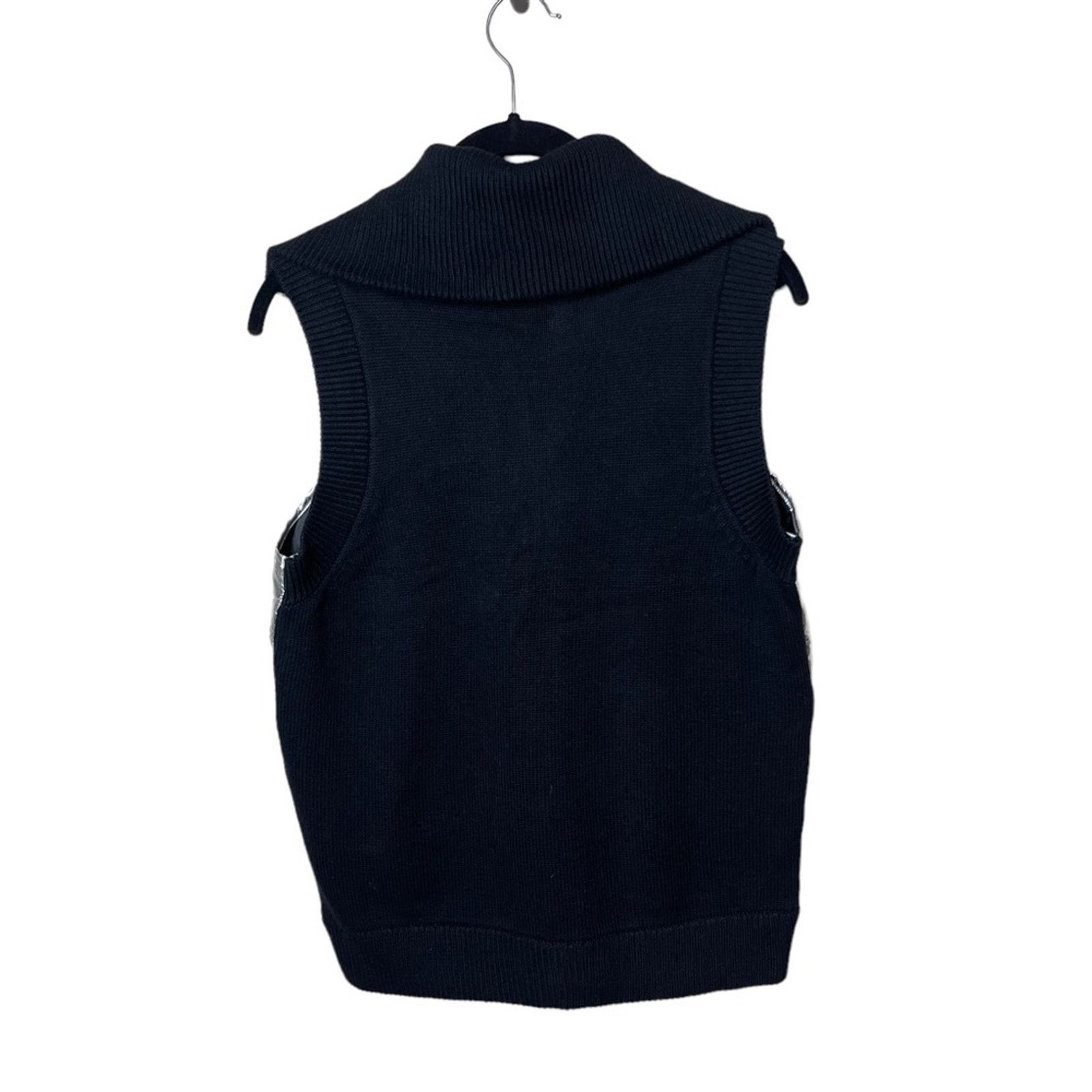 Michael Kors Michael Kors Puffer Foil Front Sweater Vest Silver Small Size S / US 4 / IT 40 - 5 Thumbnail