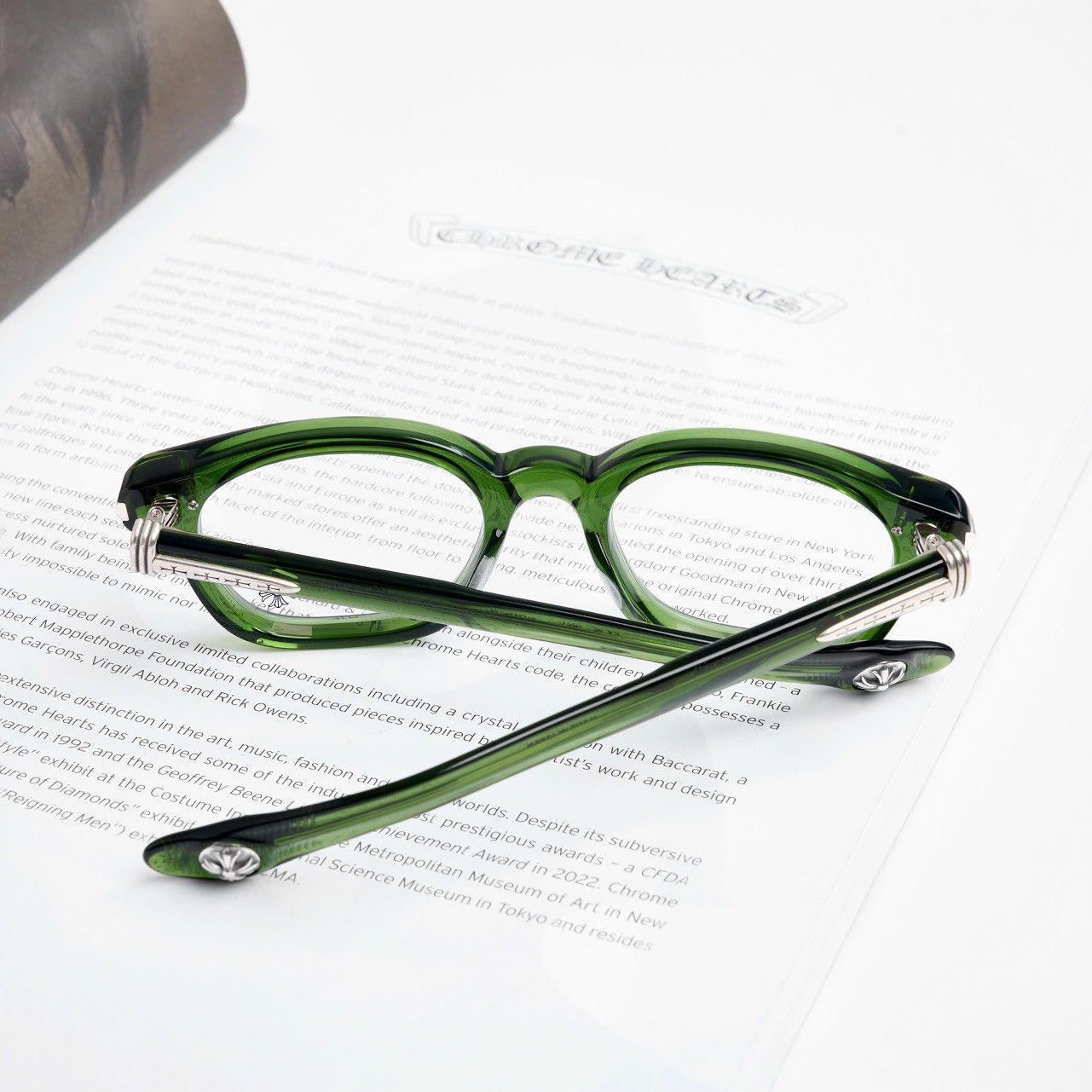 Chrome Hearts CHROME HEARTS DRIPPIN DARK OLIVE GLASSES Size ONE SIZE - 7 Thumbnail