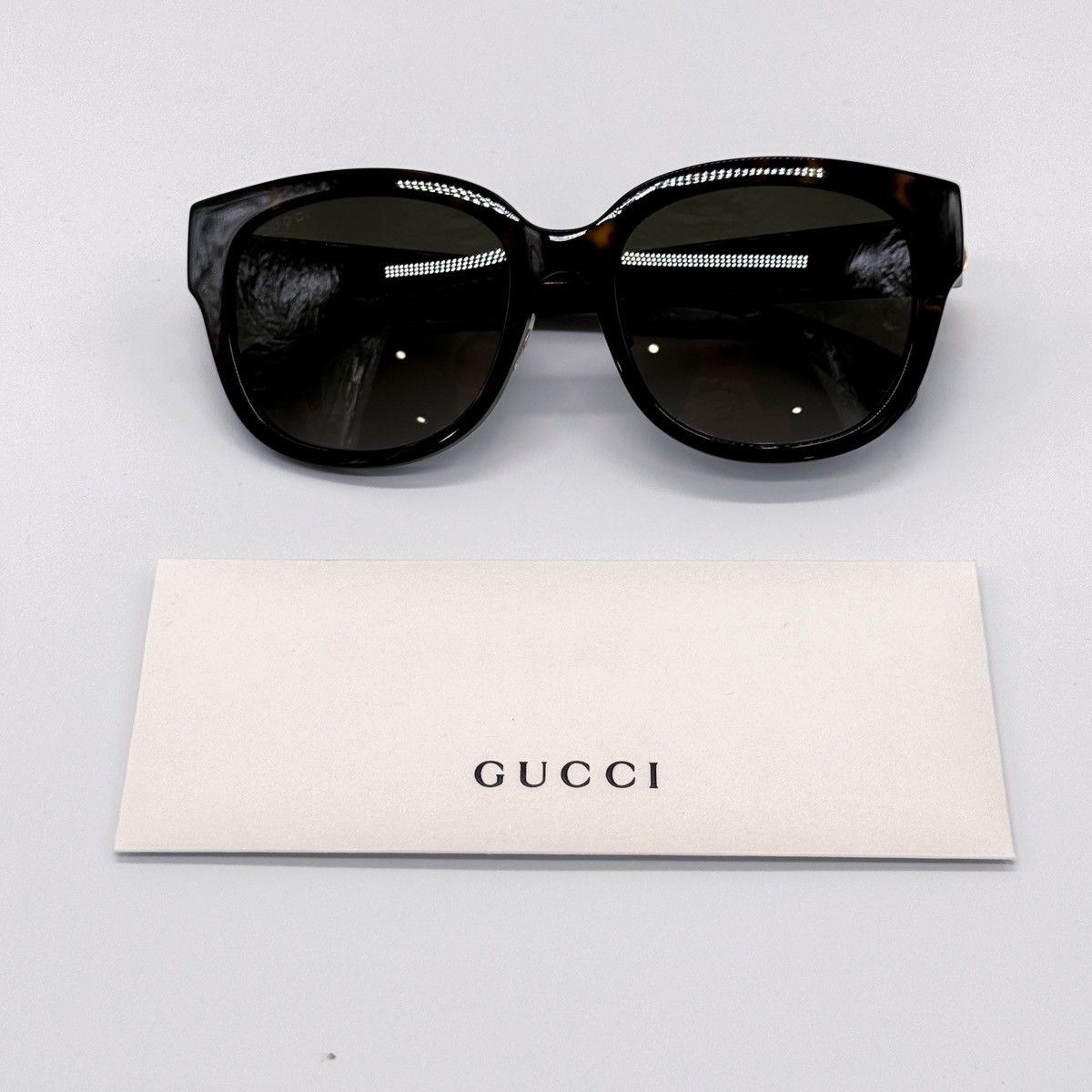 Gucci NEW GUCCI GG1409SK 002 ROUND BROWN GREY WOMEN SUNGLASSES Size ONE SIZE - 10 Thumbnail