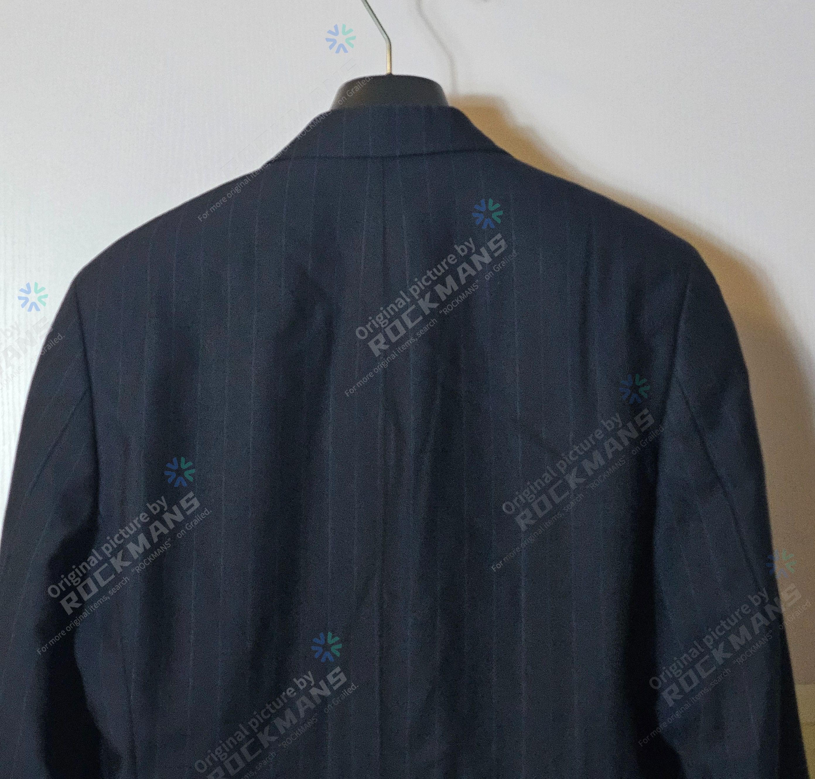 Dries Van Noten Dries Van Noten Blzers Jacke Black Wool Stripe Size 48 Size 48L - 4 Thumbnail