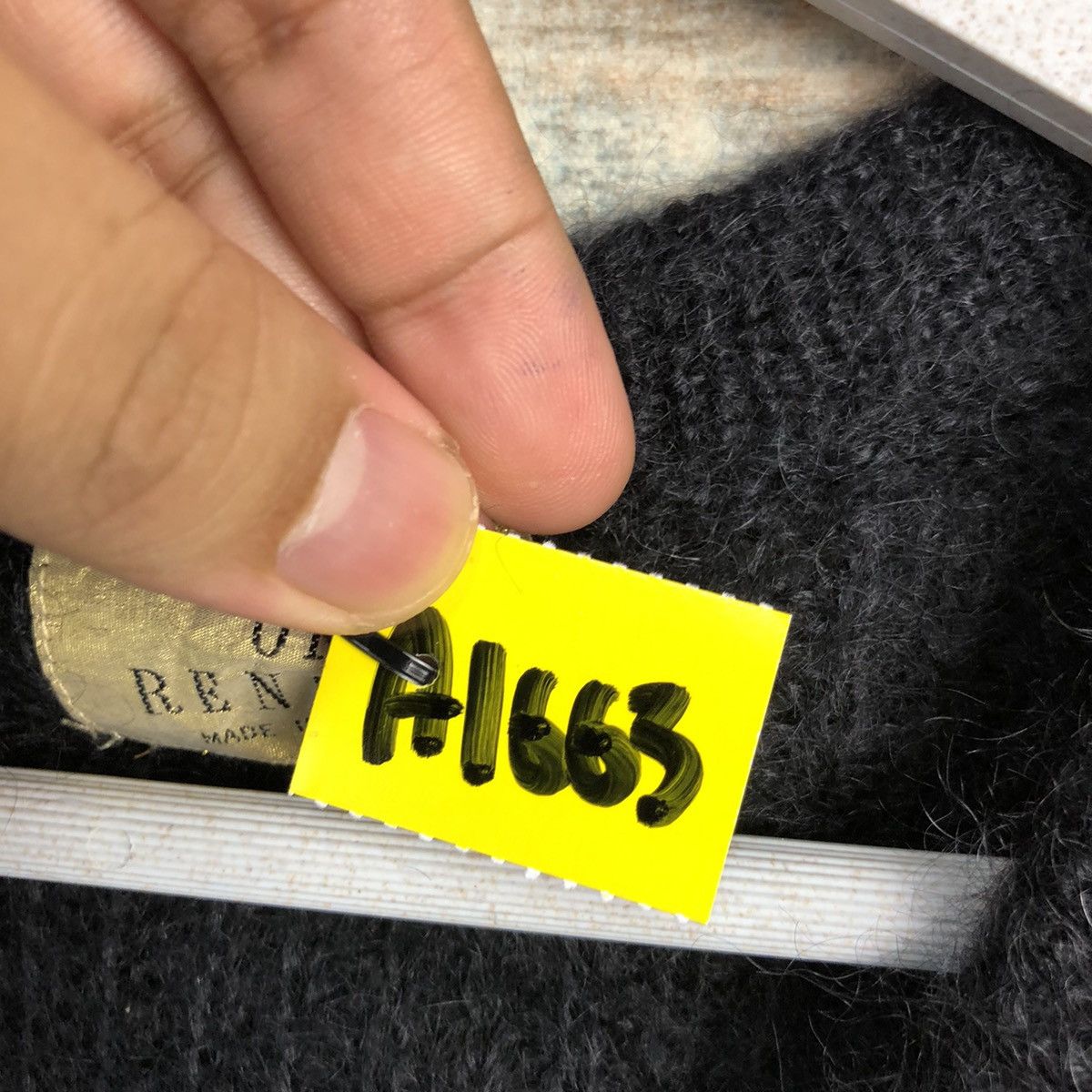 Homespun Knitwear × Japanese Brand The Basic Of Renown Black mohair Knitwear #A1663 Size US S / EU 44-46 / 1 - 9 Thumbnail