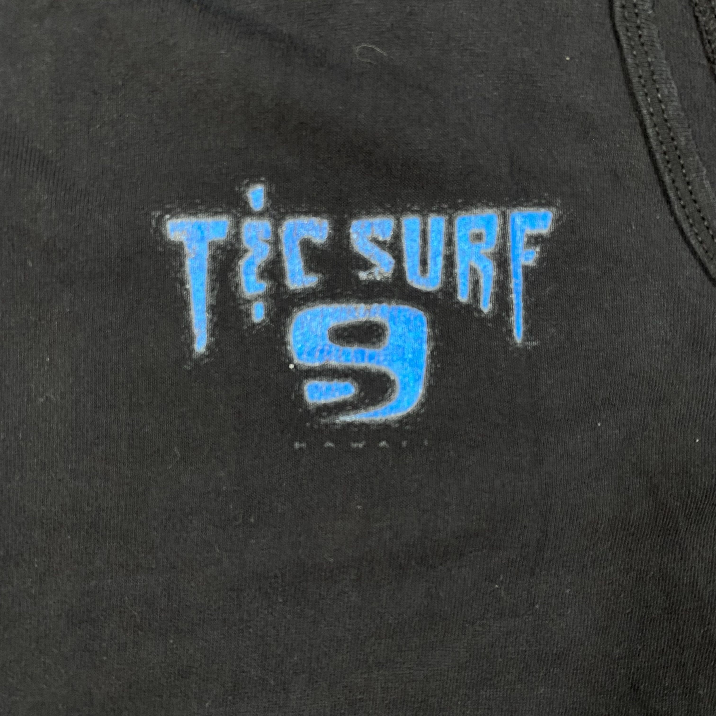 Fruit Of The Loom Vintage 90s T&C Surf Hawaii Tank Top Tee Black TSHIRT-M049 Size US L / EU 52-54 / 3 - 6 Thumbnail