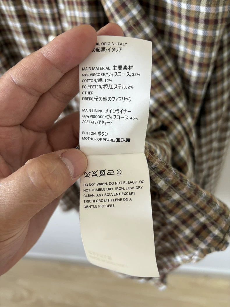 Our Legacy Our Legacy size46 plaid shirt Size US S / EU 44-46 / 1 - 4 Thumbnail