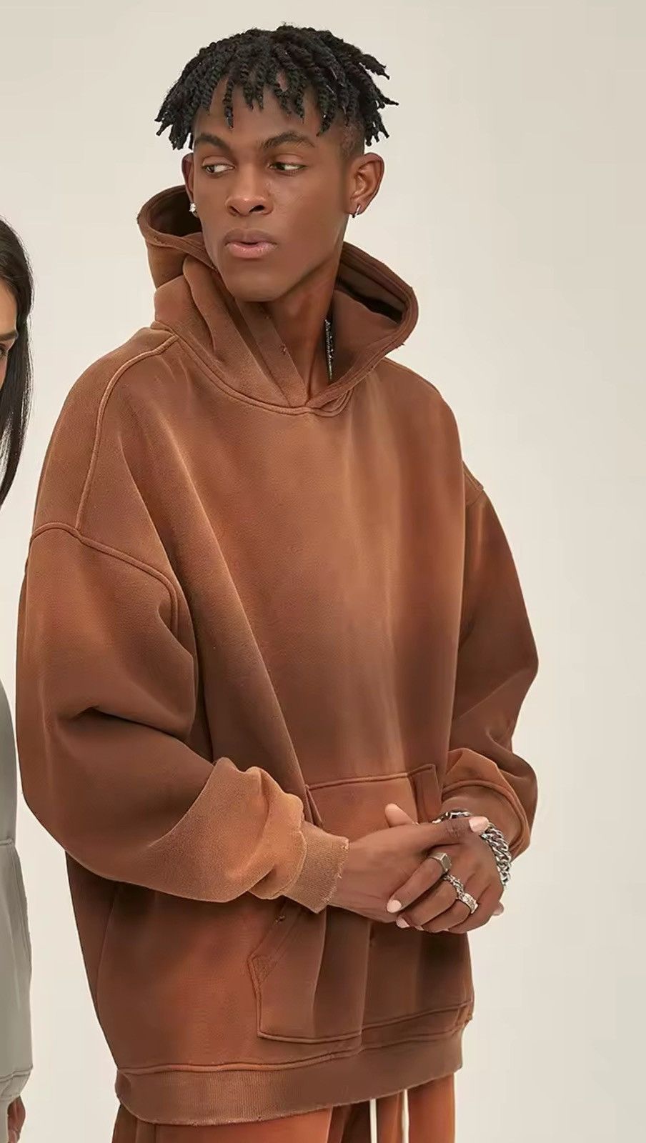 Other Brown sun faded hoodie Size US M / EU 48-50 / 2 - 2 Thumbnail