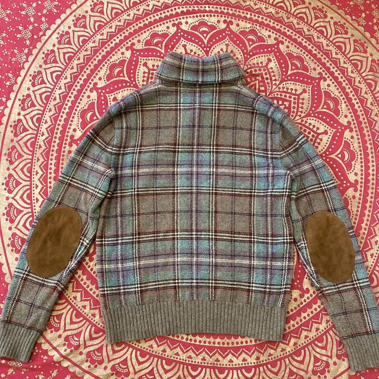 Polo Ralph Lauren Rare Grail polo Ralph Lauren plaid shawl-neck knit cashmere Size US M / EU 48-50 / 2 - 3 Thumbnail