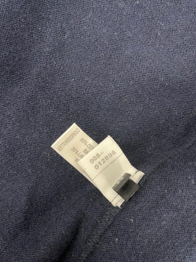 SS2013 Marithé + François Girbaud Navy Wool Zip-up Hoodie