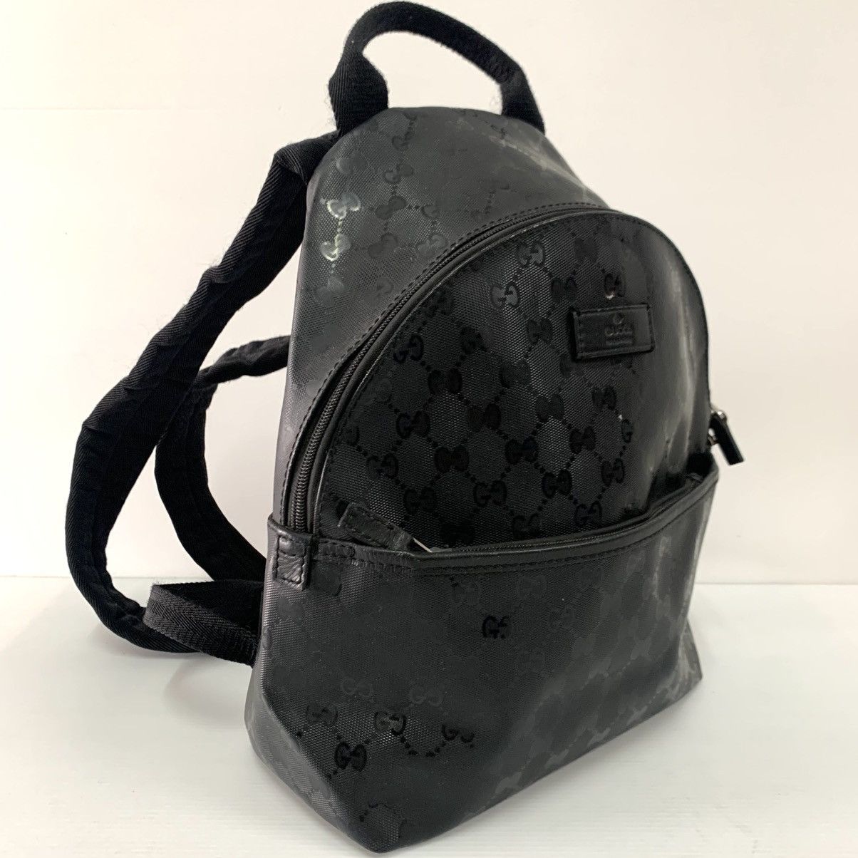 Gucci Gucci Black Monogram Backpack Size ONE SIZE - 9 Thumbnail
