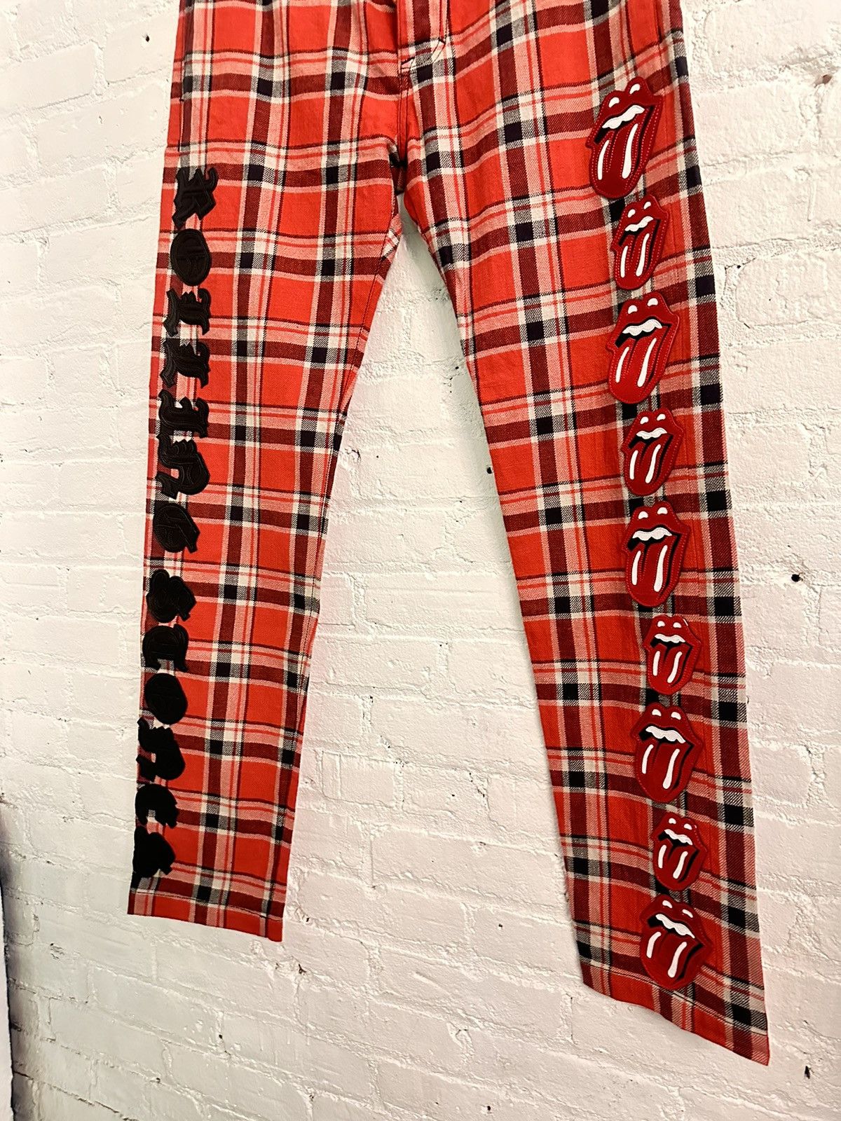 Chrome Hearts CHROME HEARTS 1 of 6 ROLLING STONES PATCH JEANS Size US 31 - 7 Thumbnail