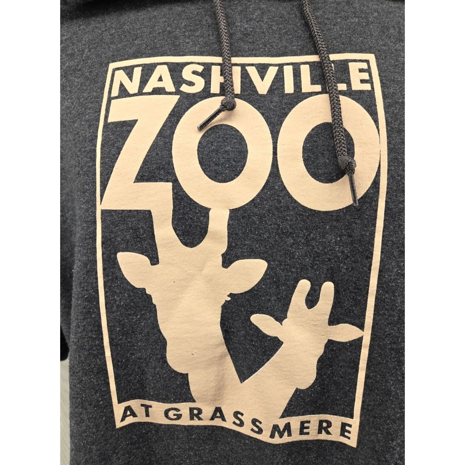 Jerzees VINTAGE Nashville Zoo At Grassmere Hoodie Adults 2XL Gray Sweatshirt Souvenir Size US XXL / EU 58 / 5 - 3 Thumbnail