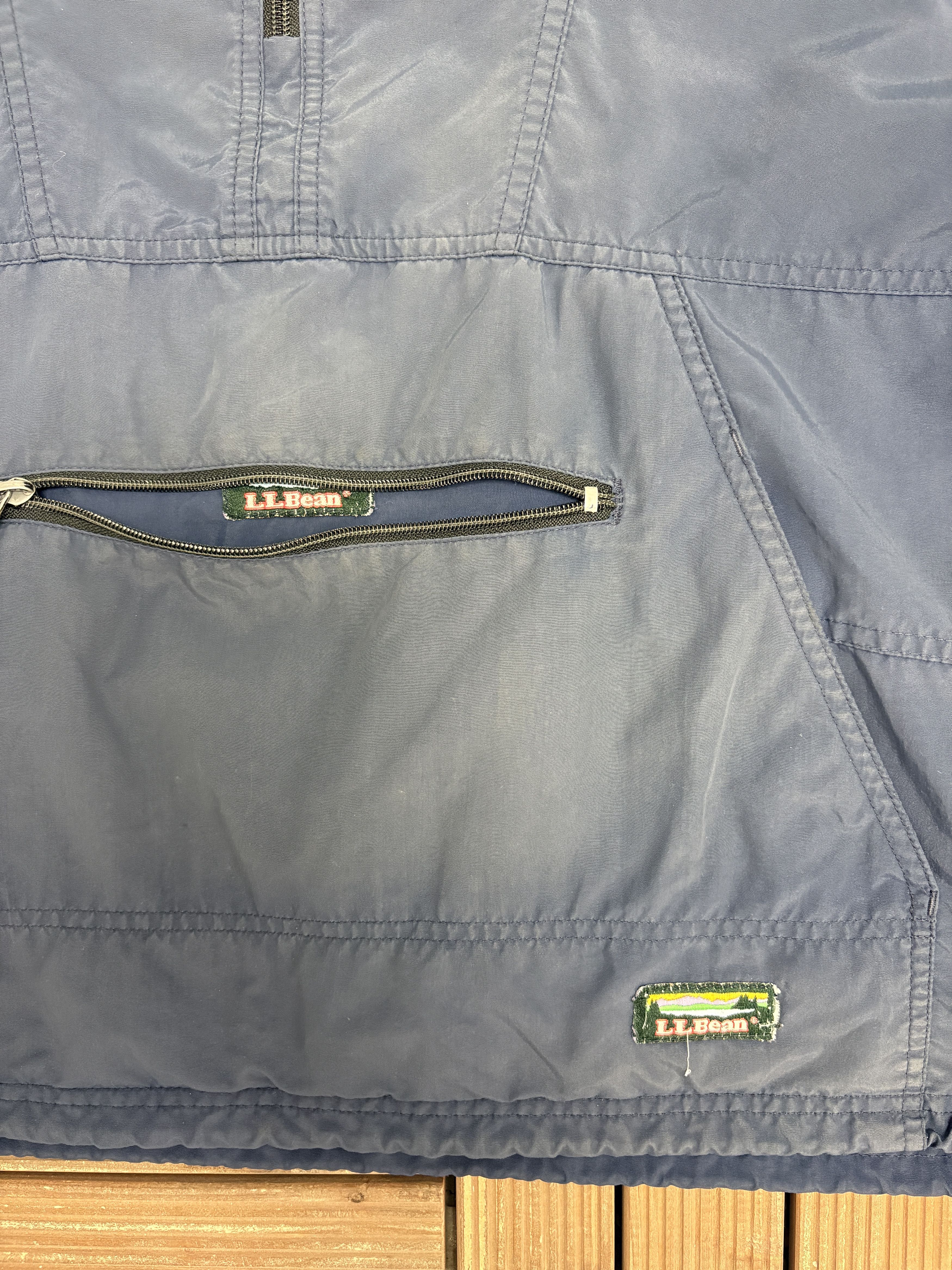 L.L. Bean L.L. Bean Vintage Blue Windbreaker Jacket Size US XL / EU 56 / 4 - 2 Thumbnail
