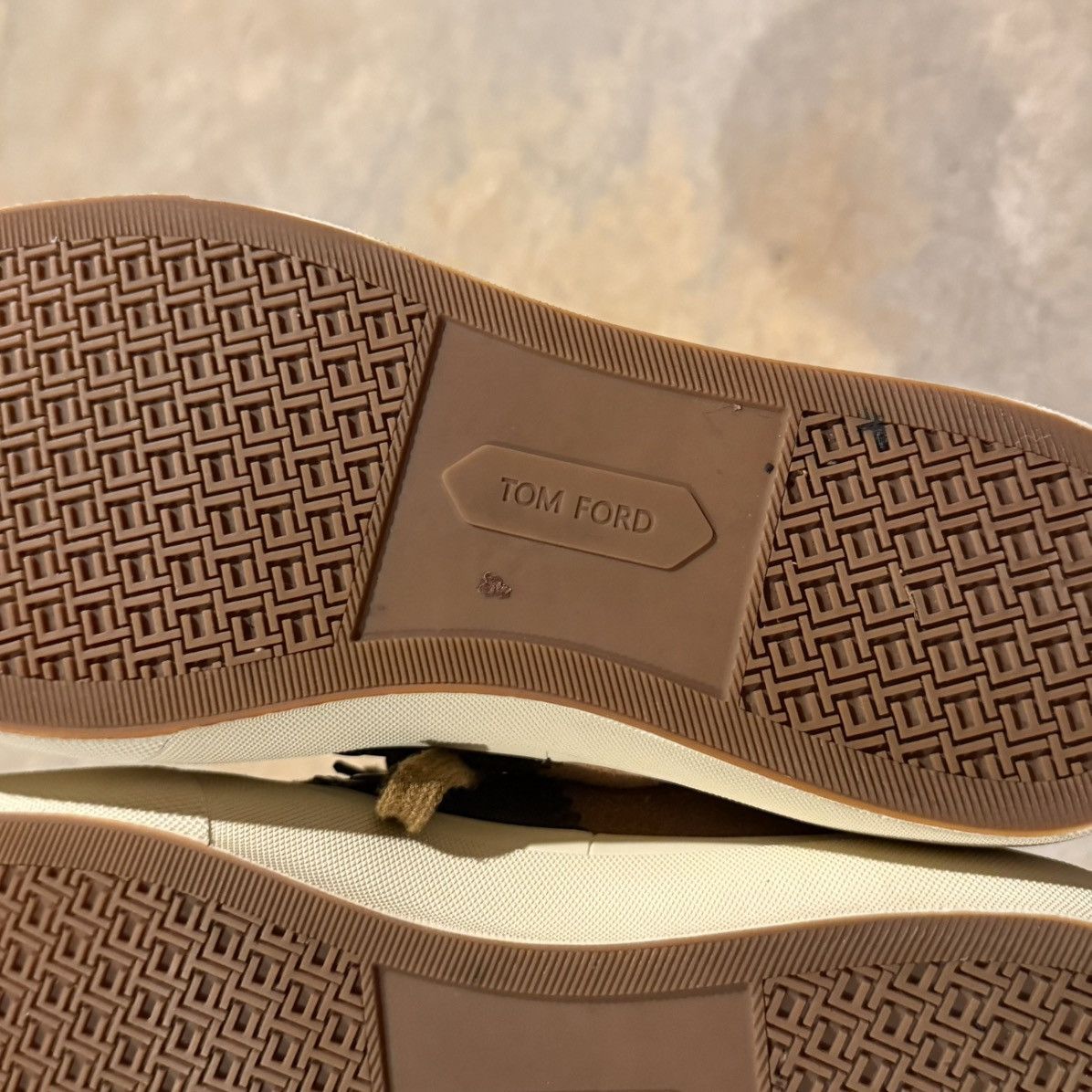 Tom Ford Tom Ford Cambridge Suede Leather Trim Low Top Sneakers Brown Size US 10 / EU 43 - 10 Thumbnail