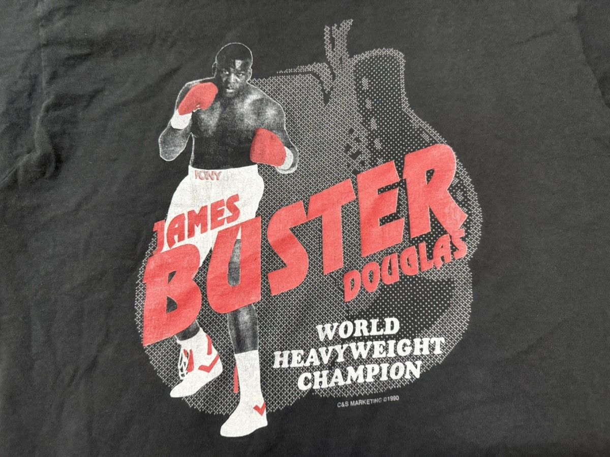 Vintage VERY RARE Vintage 90s Buster Douglas 1990 T Shirt MIKE TYSON Size US L / EU 52-54 / 3 - 2 Thumbnail