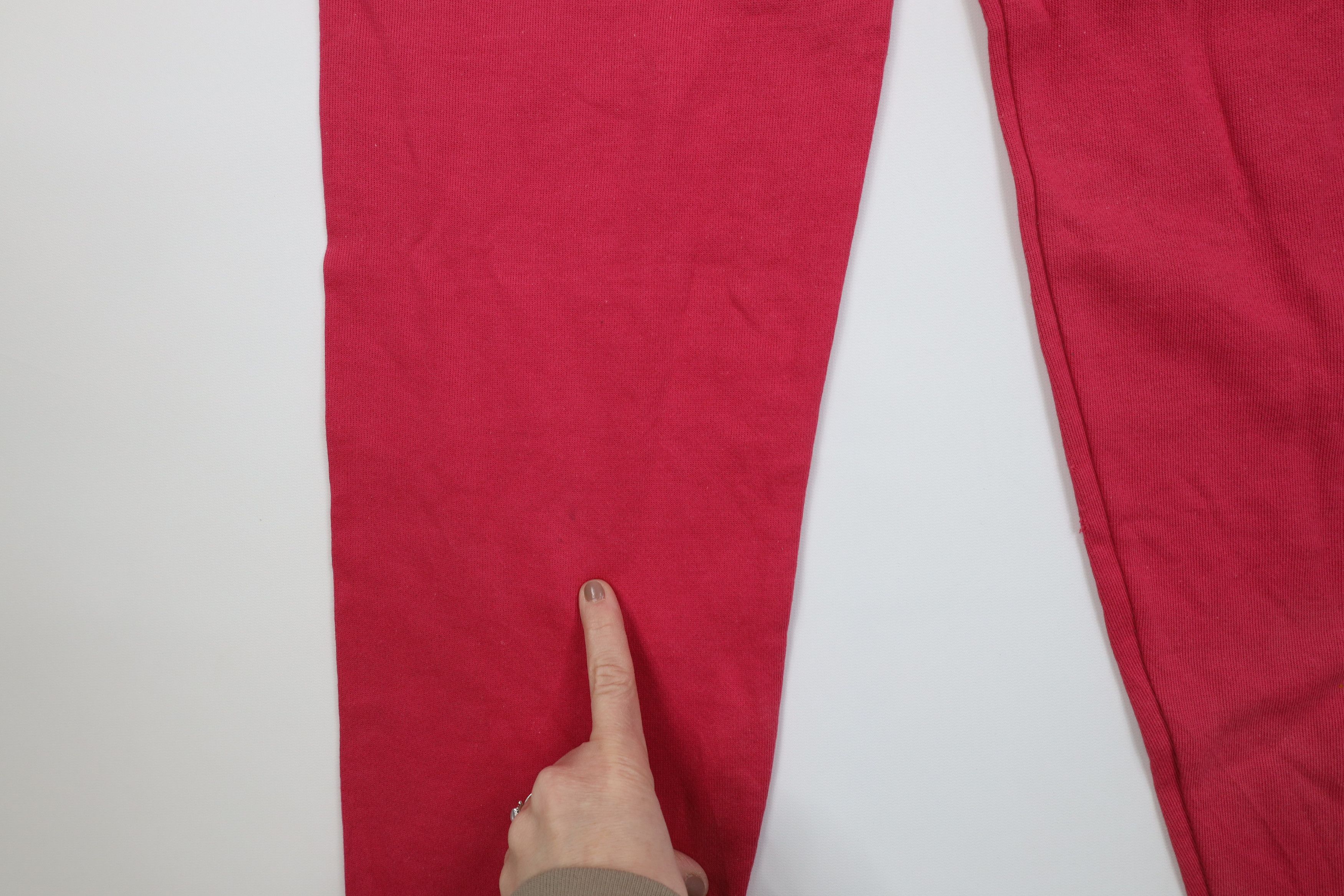 Vintage Vintage 70s Streetwear Cuffed Sweatpants Joggers Pink USA Size 29" - 5 Thumbnail