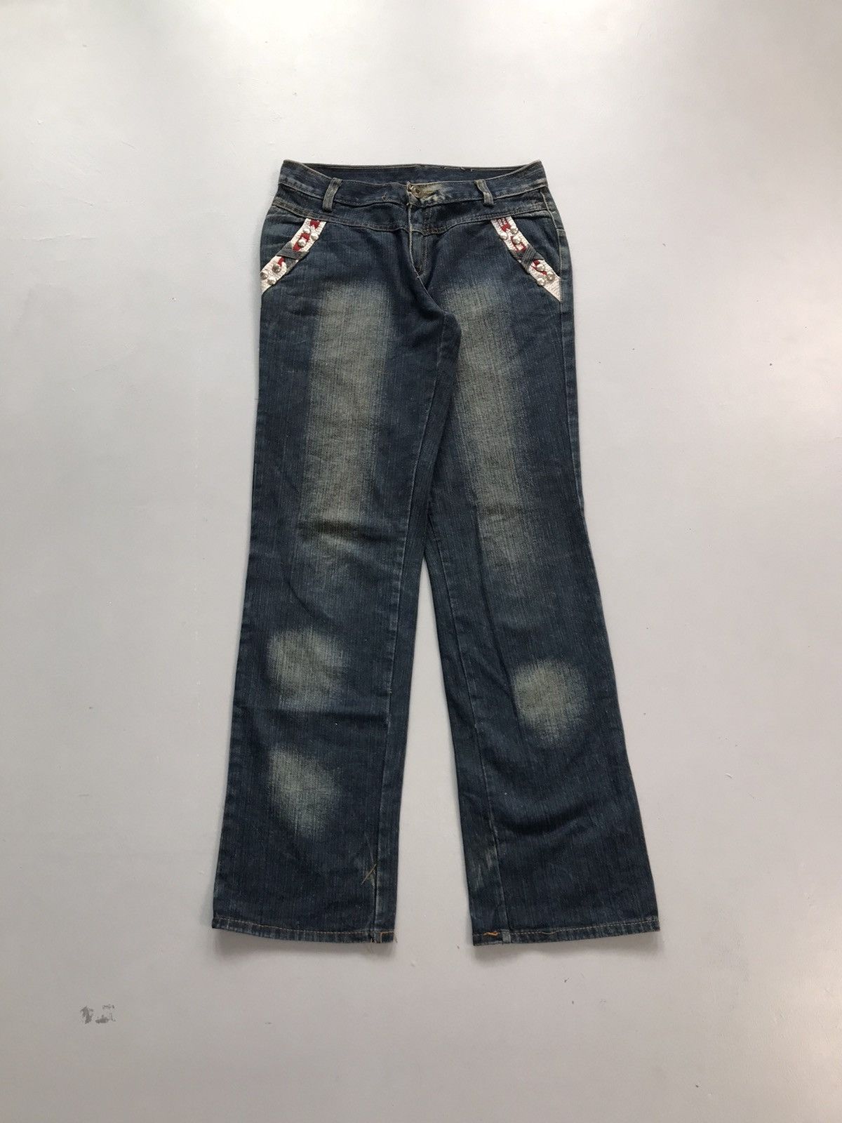JNCO Vintage hiphop embroidered denim Size US 29 - 2 Thumbnail
