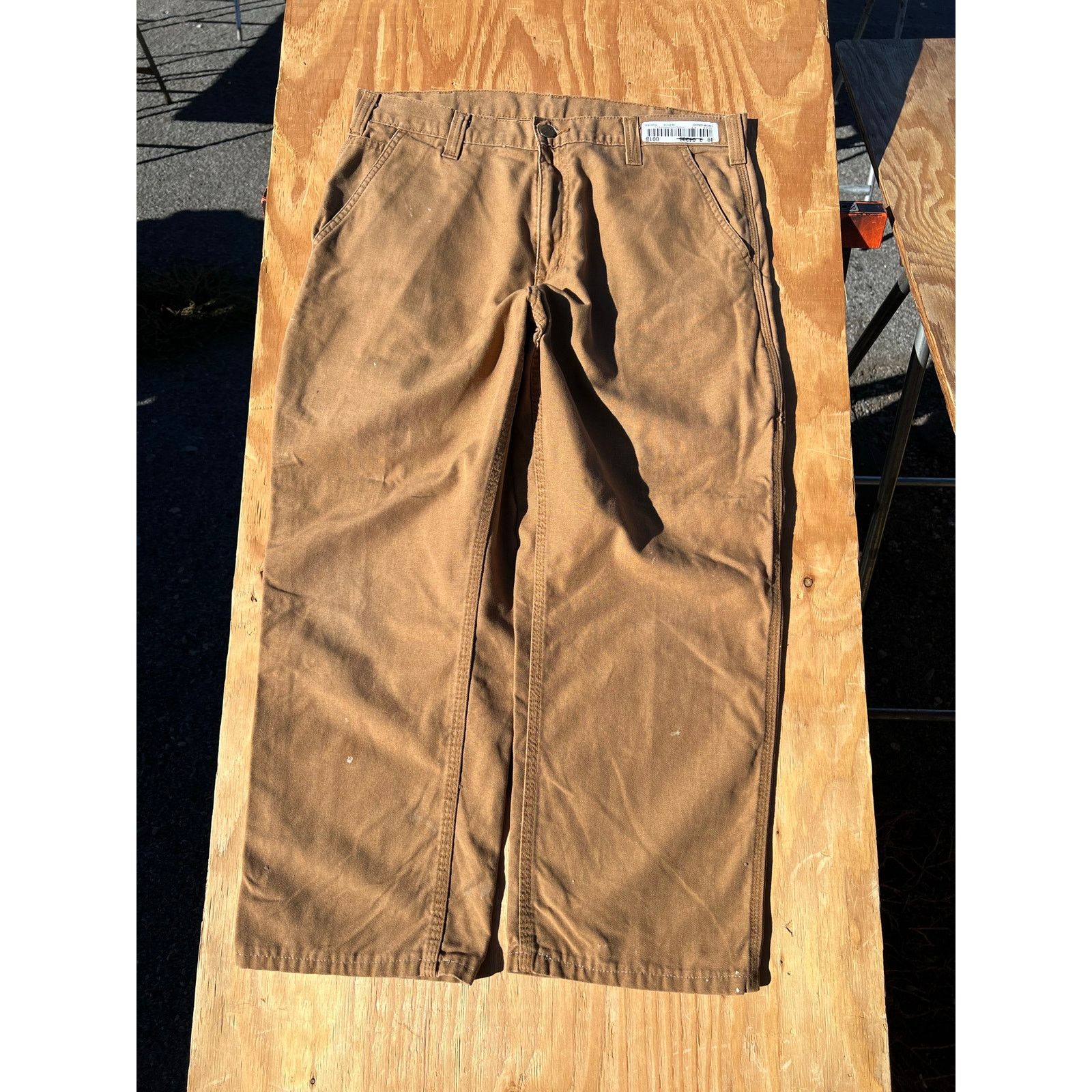 Carhartt Carhartt Jeans Mens 34x25 Brown Carpenter Dungaree Fit Size US 34 / EU 50 - 2 Thumbnail