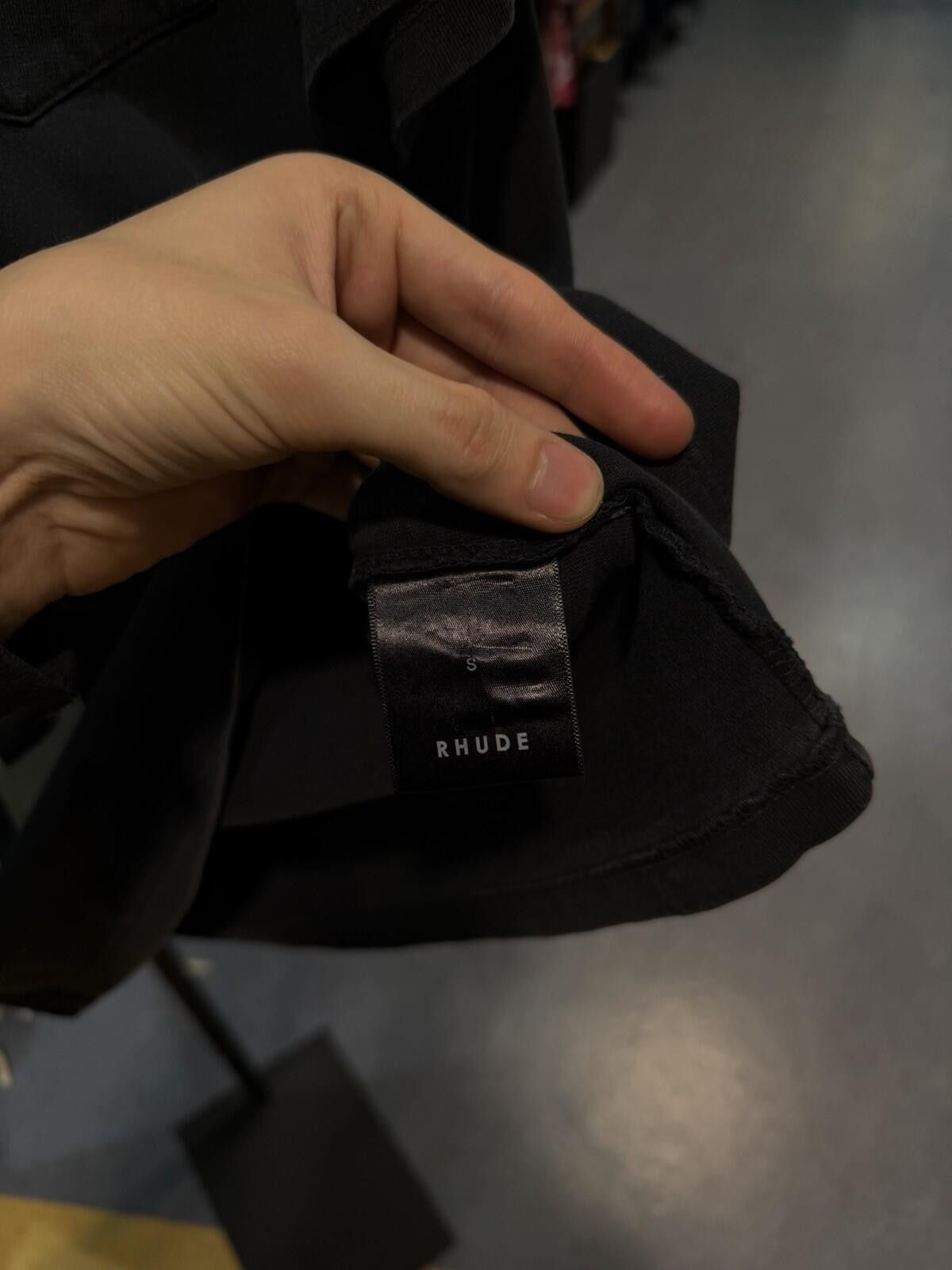 Rhude RhudeTee Shirt Blue Side Logo 100% Authentic Size (Small) Size US S / EU 44-46 / 1 - 8 Thumbnail