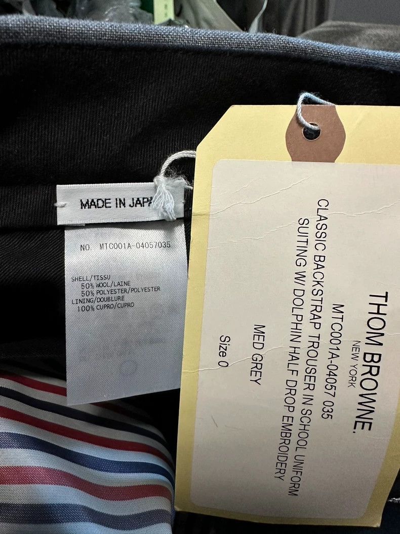 Thom Browne Thom BrowneDolphin embroidered suit pants 2503-Nextarrow Size US 30 / EU 46 - 3 Thumbnail
