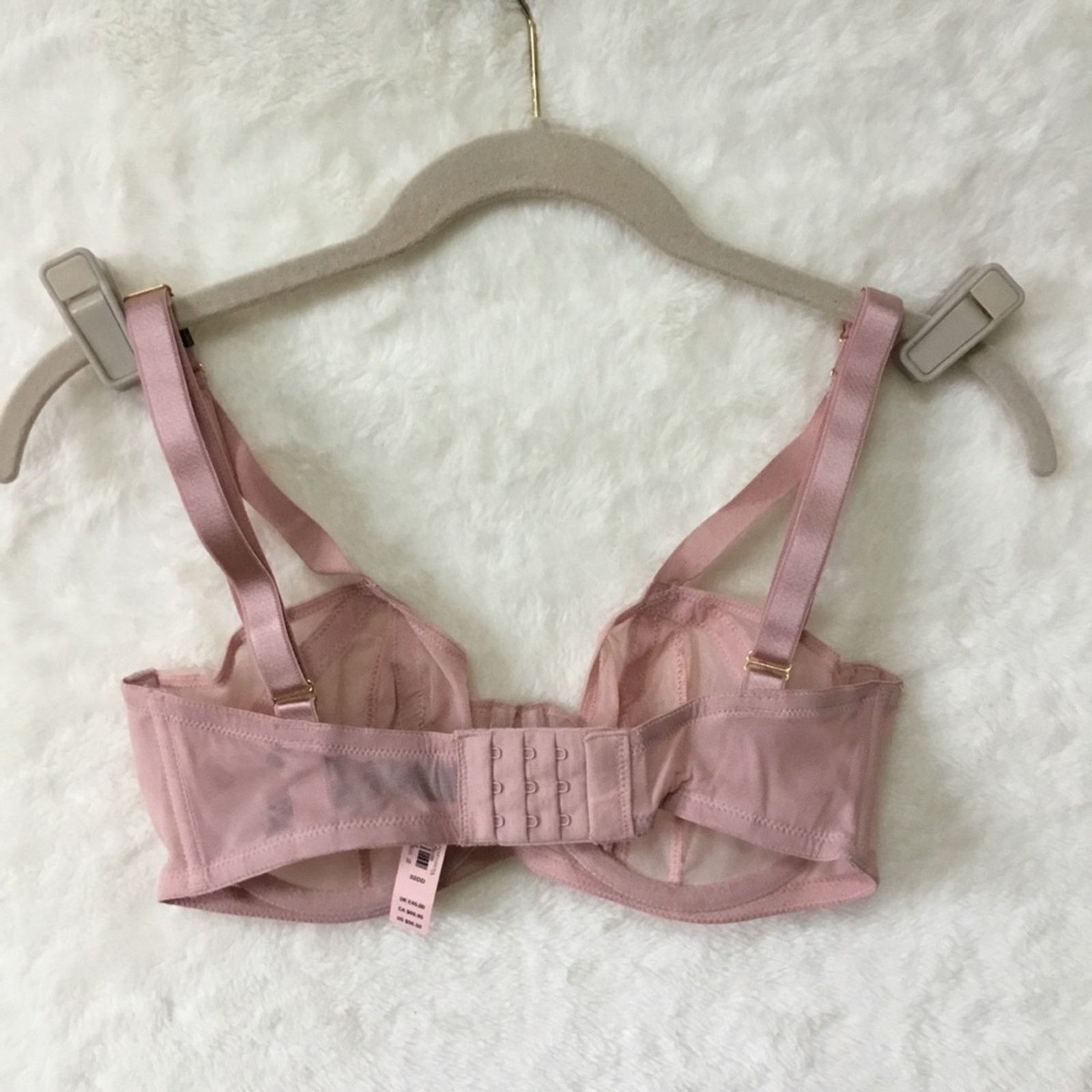 Victoria's Secret Victoria Secret Pink Unlined Mesh Balconette Bra Size ONE SIZE - 6 Thumbnail