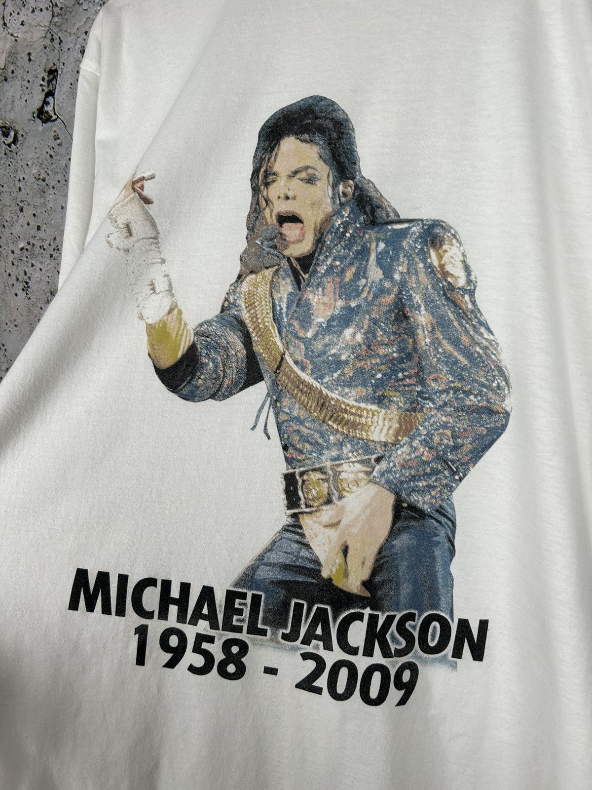 Band Tees × Vintage Vintage Michael Jackson Tribute Tee Rock Artist Y2K 00s Size US L / EU 52-54 / 3 - 3 Thumbnail