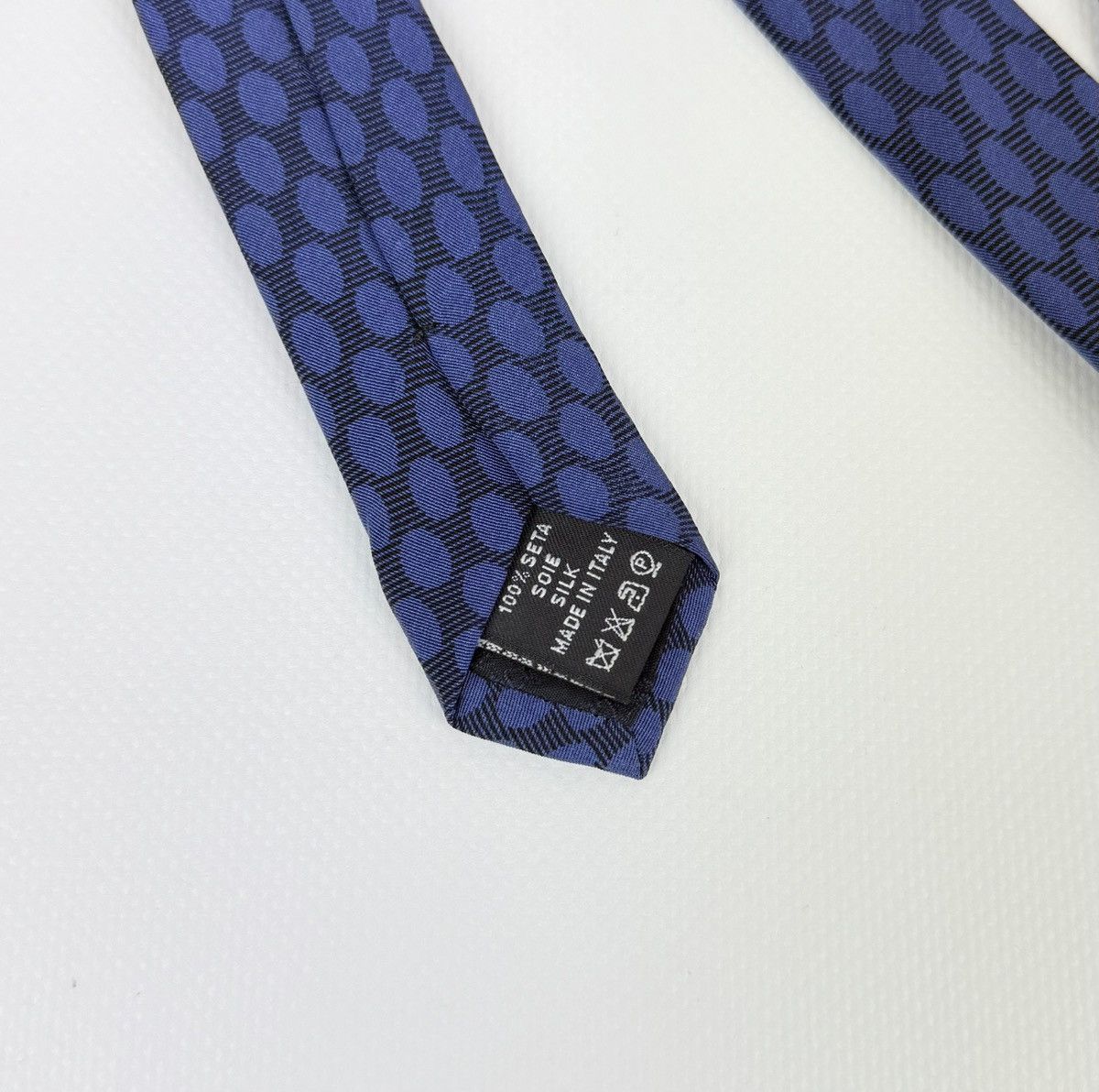Versace Gianni Versace 100% silk Tie Blue Necktie for Men Top Luxury Size ONE SIZE - 10 Thumbnail
