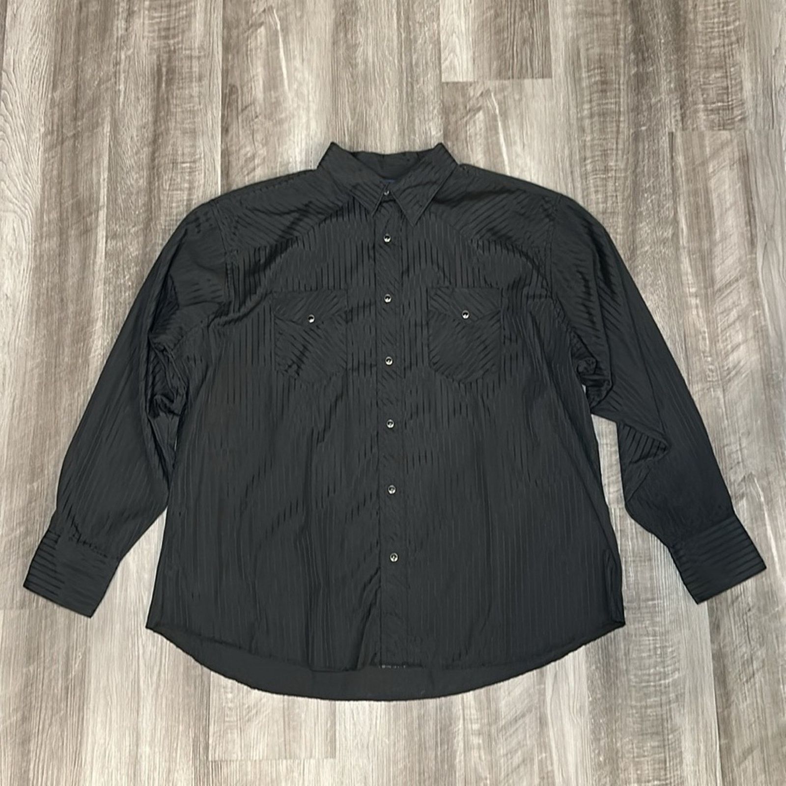 Wrangler Wrangler Western Long Sleeve Pearl Snap Button - 2XL Size US XXL / EU 58 / 5 - 2 Thumbnail