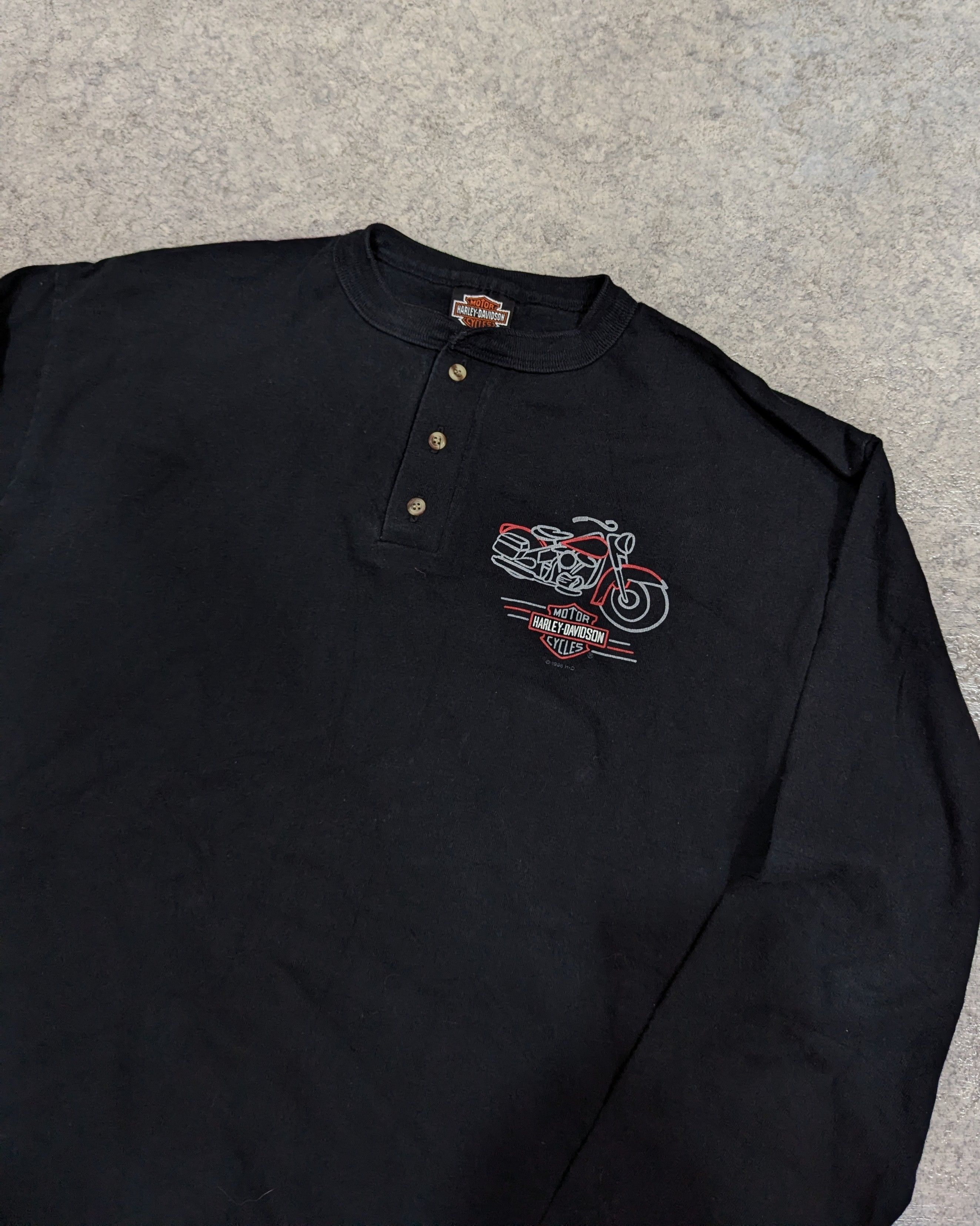 Harley Davidson 90's Harley Davidson Size US L / EU 52-54 / 3 - 2 Thumbnail