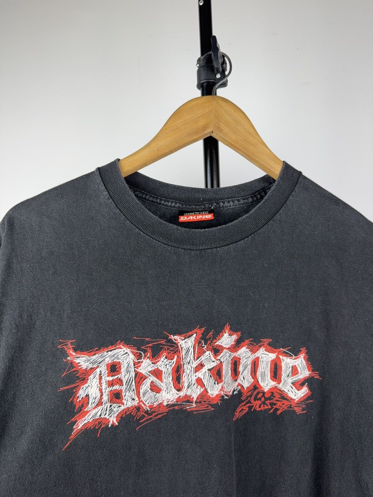 Dakine Vintage 90s Dakine Made in USA Graphic skateboard Faded Tee Size US L / EU 52-54 / 3 - 3 Thumbnail