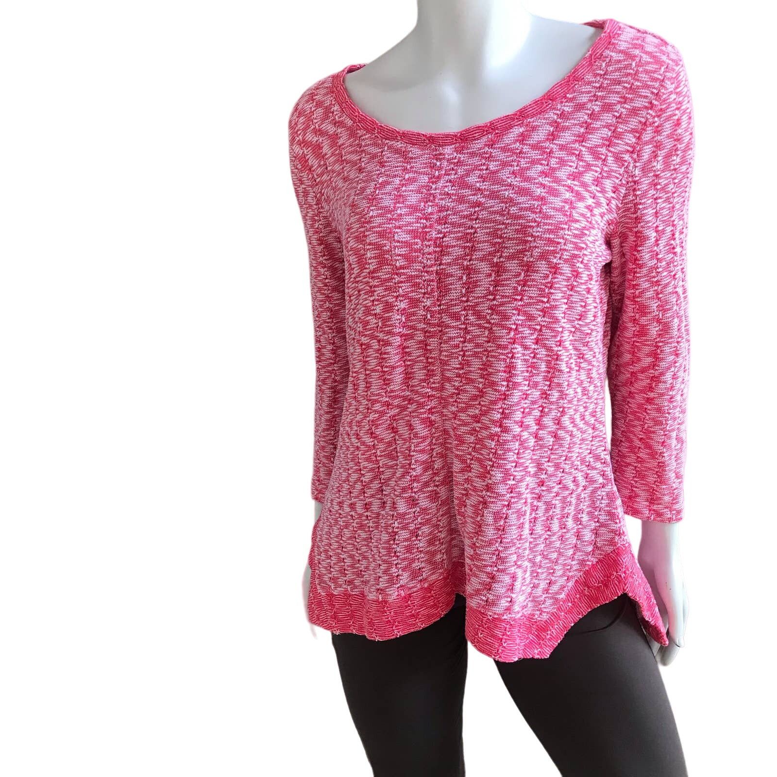 Habitat Habitat Knit Scoop Neck Long Sleeve Pink Shirt Women's Small Size S / US 4 / IT 40 - 1 Thumbnail