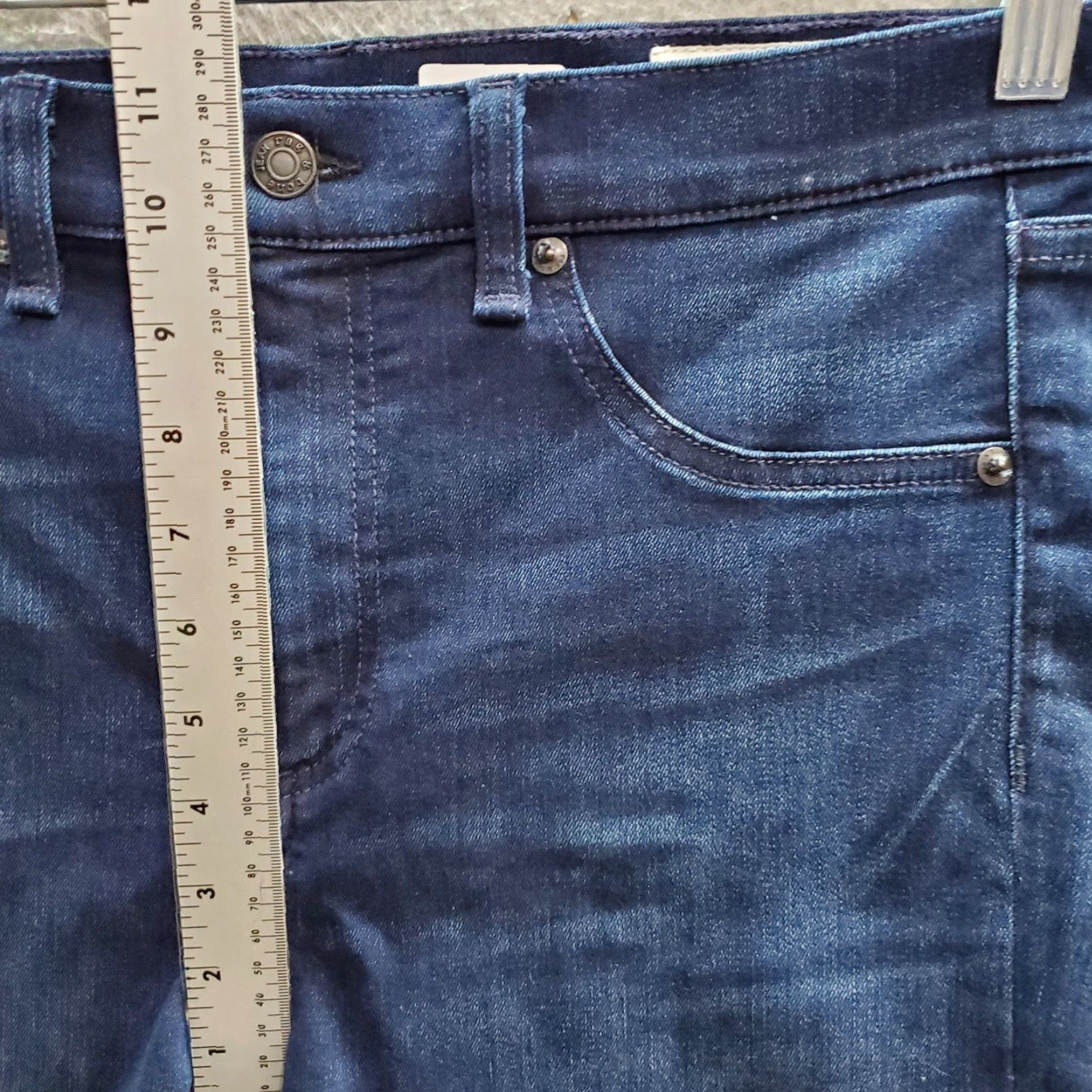 Rag Bone Women Jeans 31 Blue Denim Skinny Distressed 10 Inch