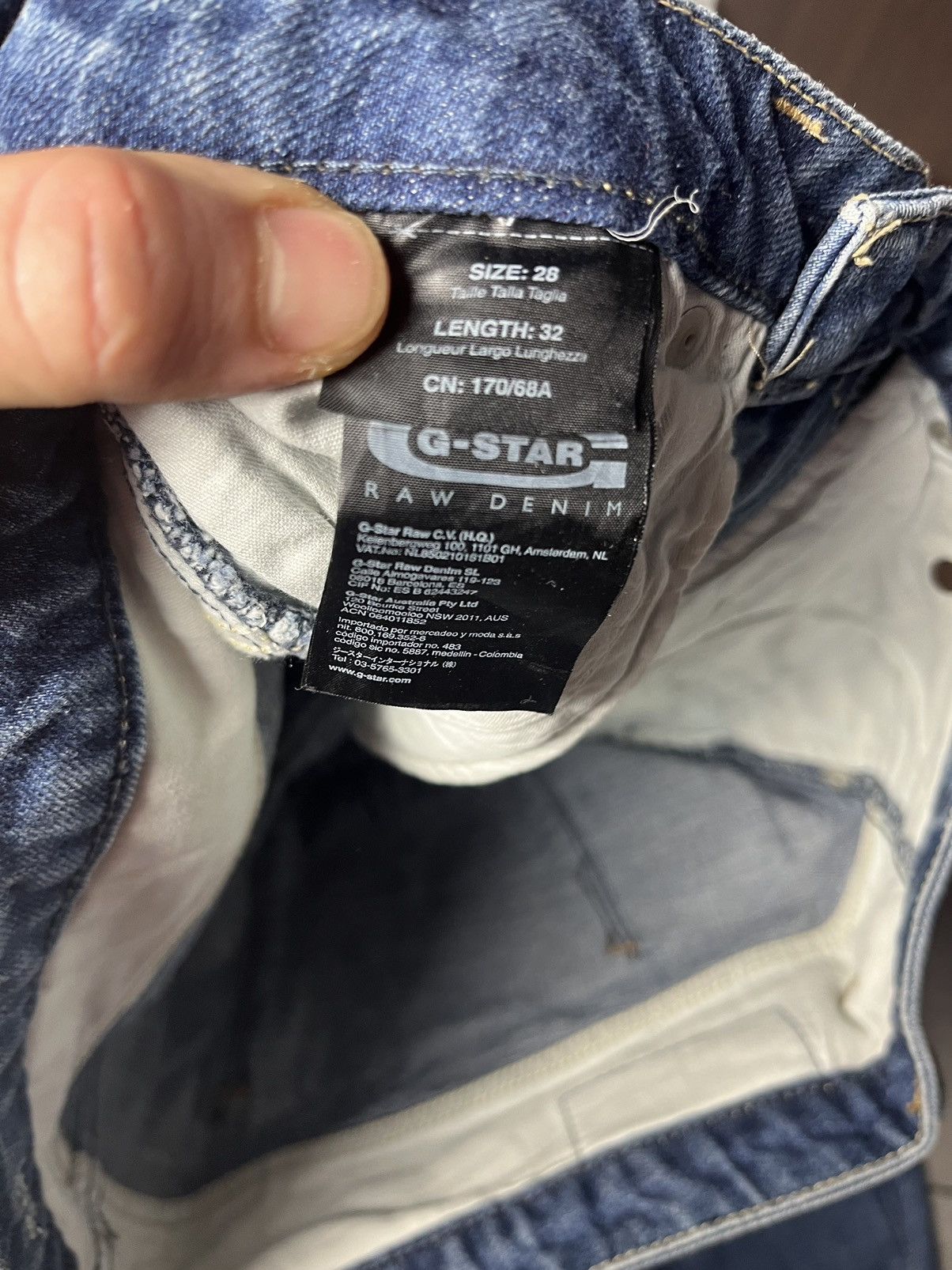 G-Star G star raw denim jeans biker style 28/32 Size US 28 / EU 44 - 4 Thumbnail