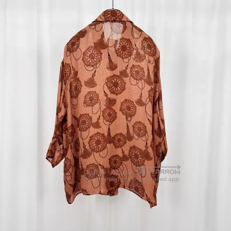 Hermes Hermes Silk Shirt Top Size XS / US 0-2 / IT 36-38 - 2 Thumbnail