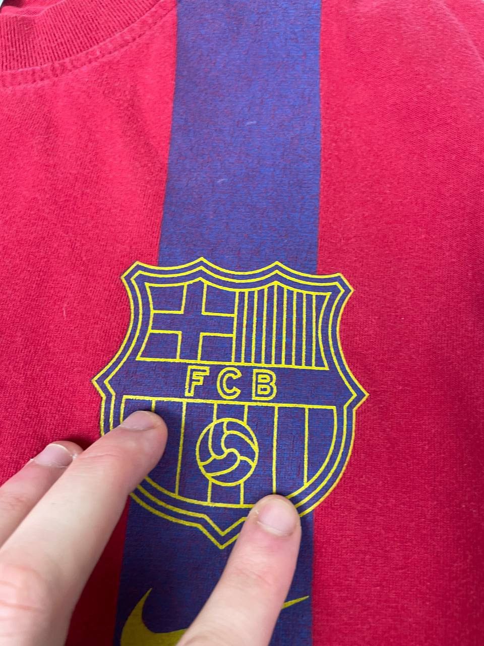 Nike Vintage Nike FC Barcelona Football T-Shirt 00s Soccer Size US M / EU 48-50 / 2 - 5 Thumbnail