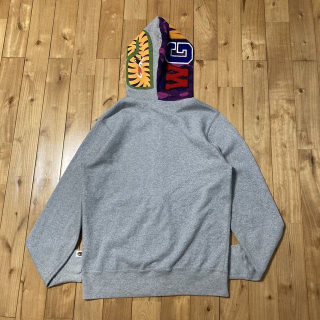 Bape BAPE Purple Camo Shark Full Zip Hoodie a bathing ape Size US L / EU 52-54 / 3 - 3 Thumbnail