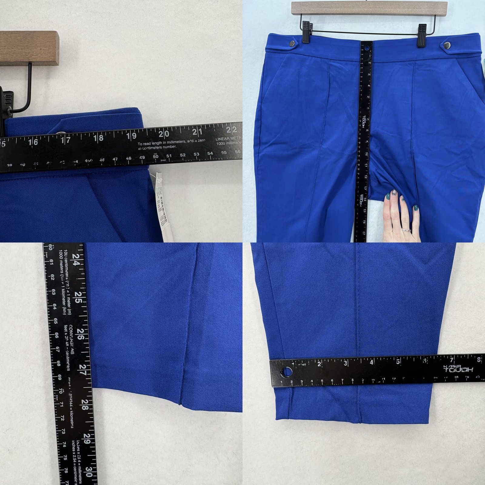 Vintage Maurices Skinny Bengaline Pants Womens XL Blue High Rise Pull On Stretch Work Pants Size 40" / US 18 - 8 Thumbnail