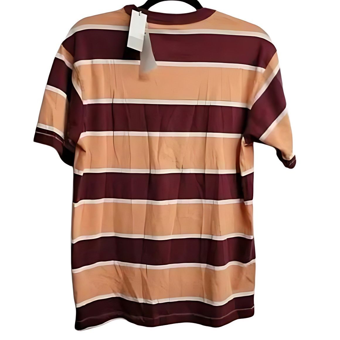 BP. BP T-Shirt Crewneck Short Sleeve Coral & Burgundy Men's XXS Size US XS / EU 42 / 0 - 2 Thumbnail