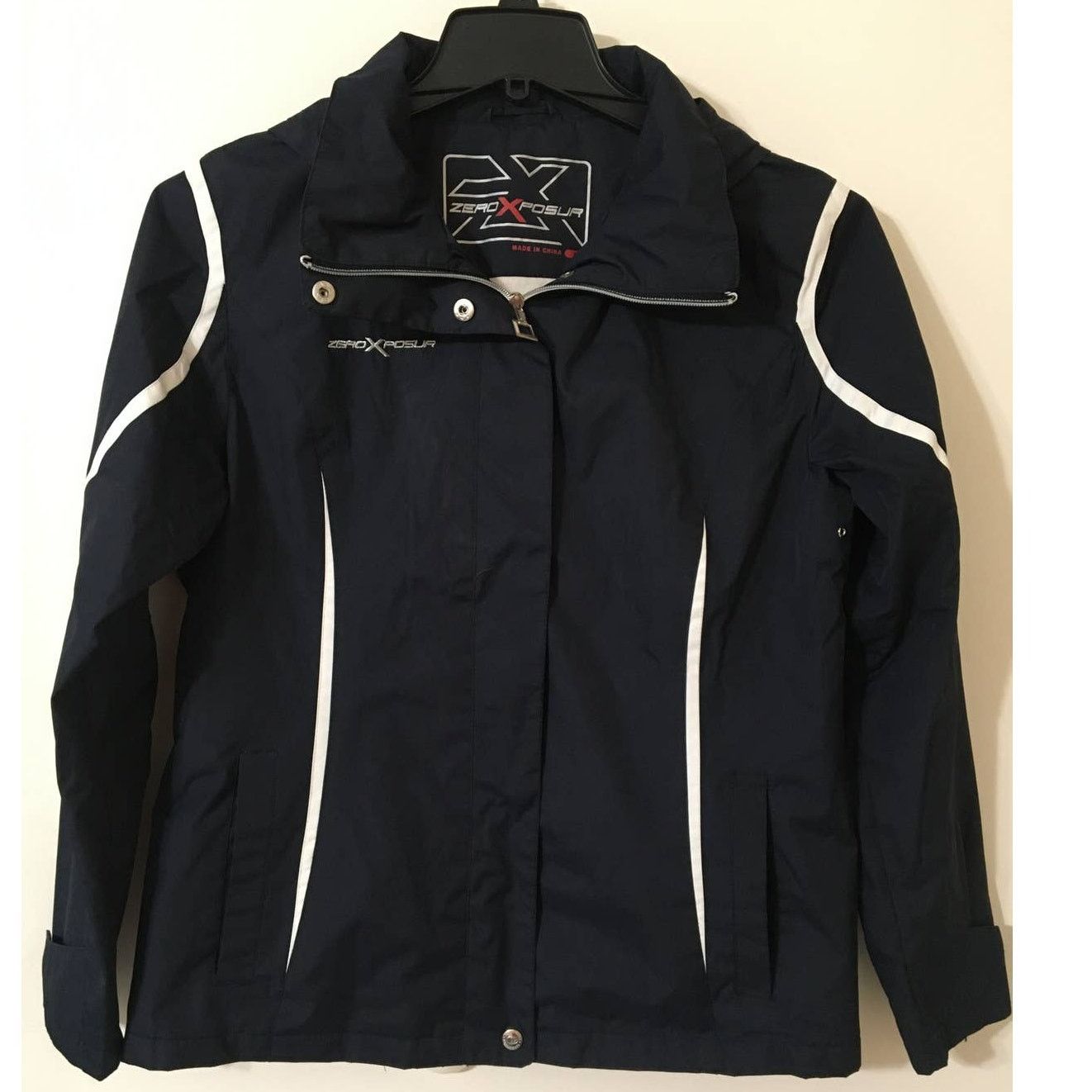 Other ZeroXposur Medium Navy Blue and White Jacket Fleece Lining Size M / US 6-8 / IT 42-44 - 1 Thumbnail