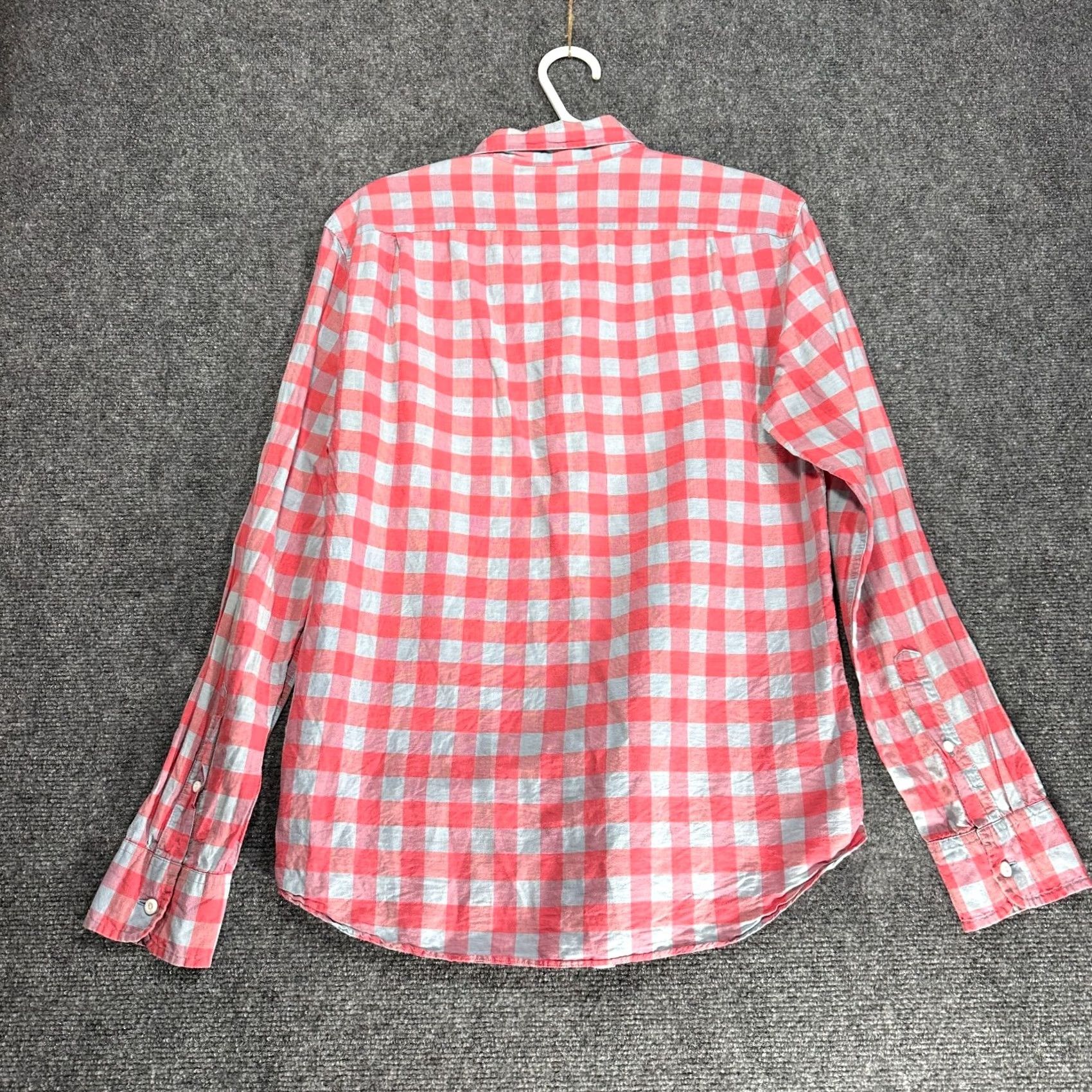 J.Crew J.CREW Shirt Slim Fit Button-Down Multicolor Check Linen Cotton Pocket Long Sleeve Mens M Size US M / EU 48-50 / 2 - 7 Thumbnail