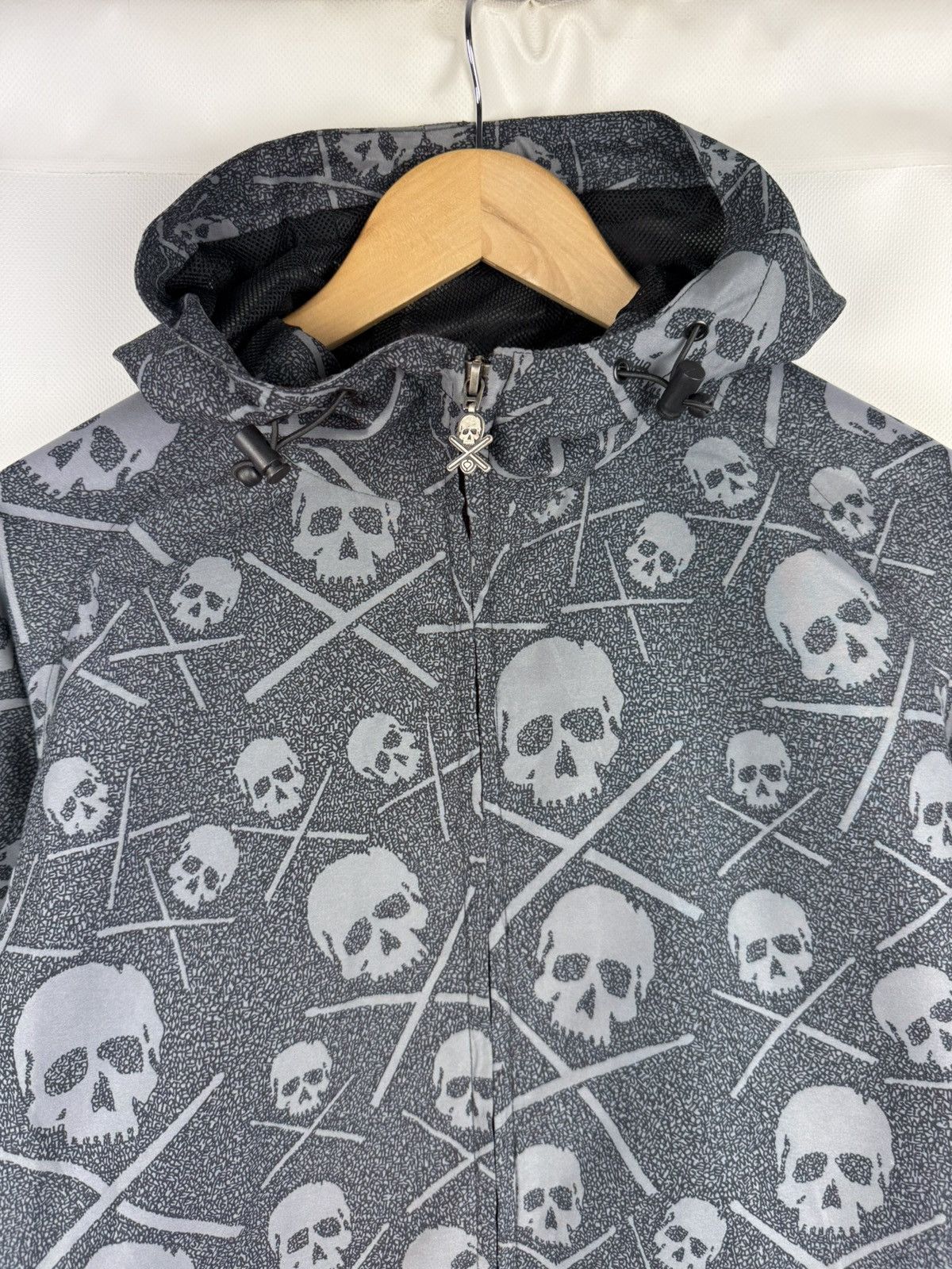 C1RCA Circa Skateboarding Y2K Skull Overprinted Hooded Windbreaker Size US M / EU 48-50 / 2 - 8 Thumbnail