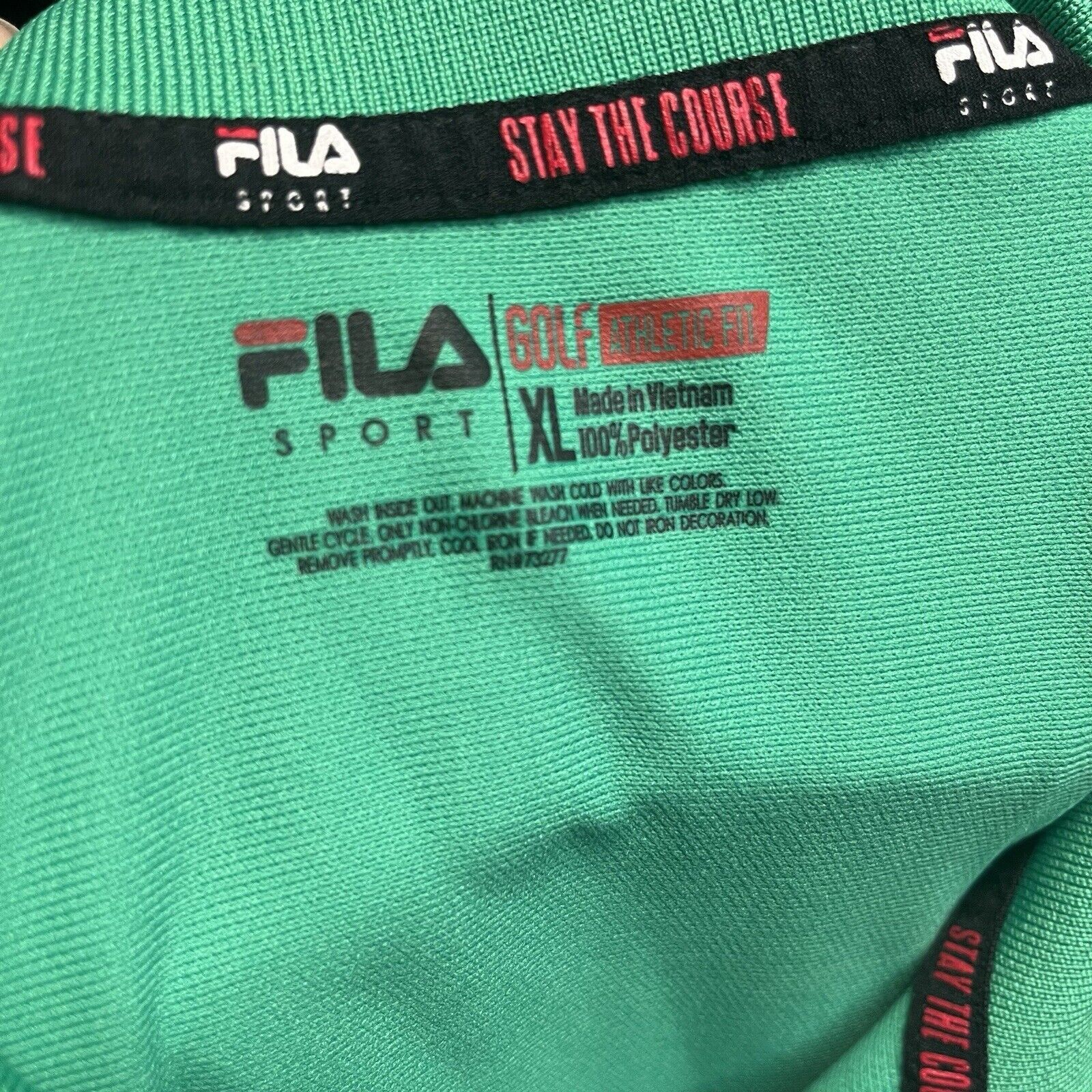 Fila Fila Sport Golf Athletic Fit Green Polo Shirt Size XL Size US XL / EU 56 / 4 - 6 Thumbnail