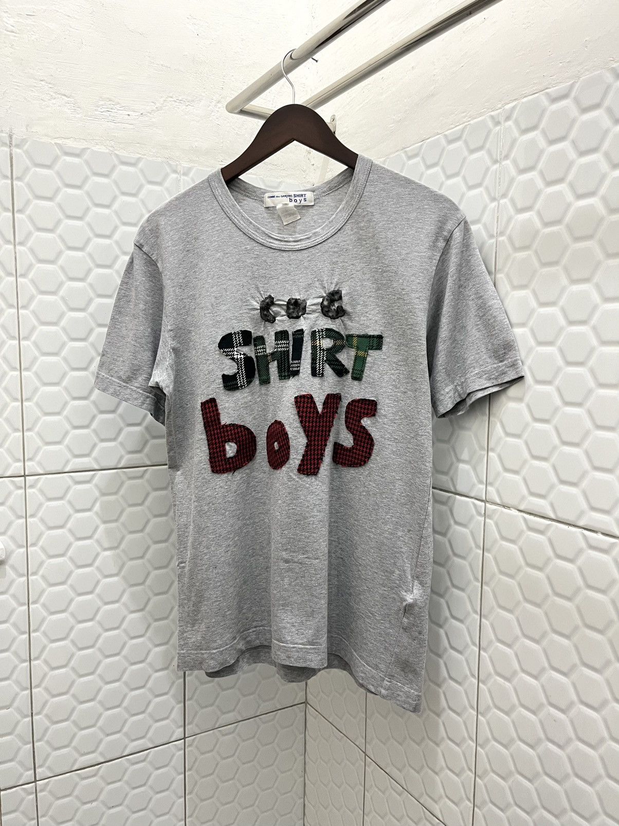 Comme des Garcons Comme Des Garcons Shirt Boy Plaid Tee Size US L / EU 52-54 / 3 - 3 Thumbnail