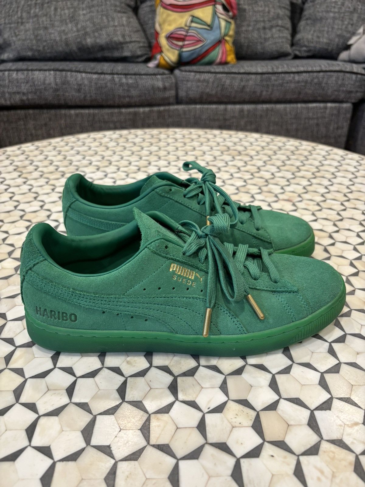 Puma PUMA X HARIBO Suede 'Amazon Green' Size US 8.5 / EU 41-42 - 2 Thumbnail