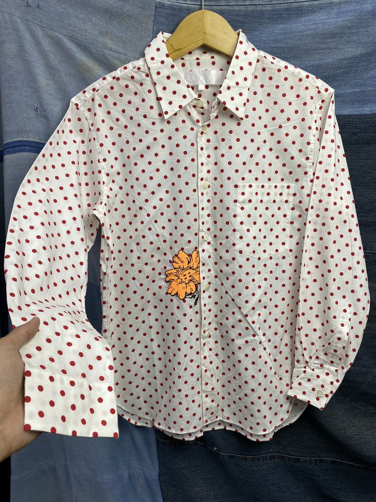 Comme des Garcons 2000s Tao comme des garcons polka flower shirt Size US M / EU 48-50 / 2 - 2 Thumbnail