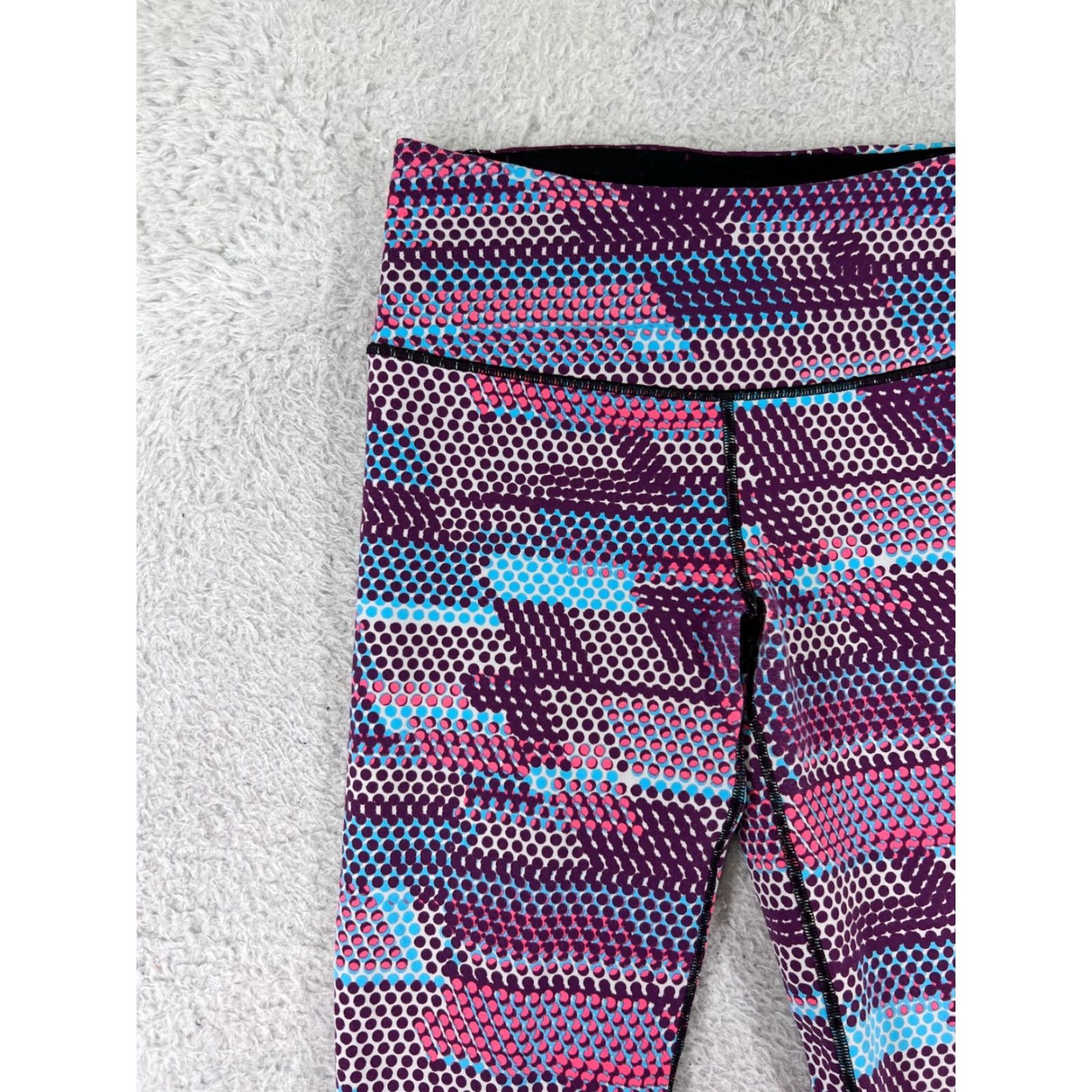Victoria's Secret Victoria's Secret Leggings Womens S Purple VSX Nylon Blend Stretch Size 28" / US 6 / IT 42 - 6 Thumbnail