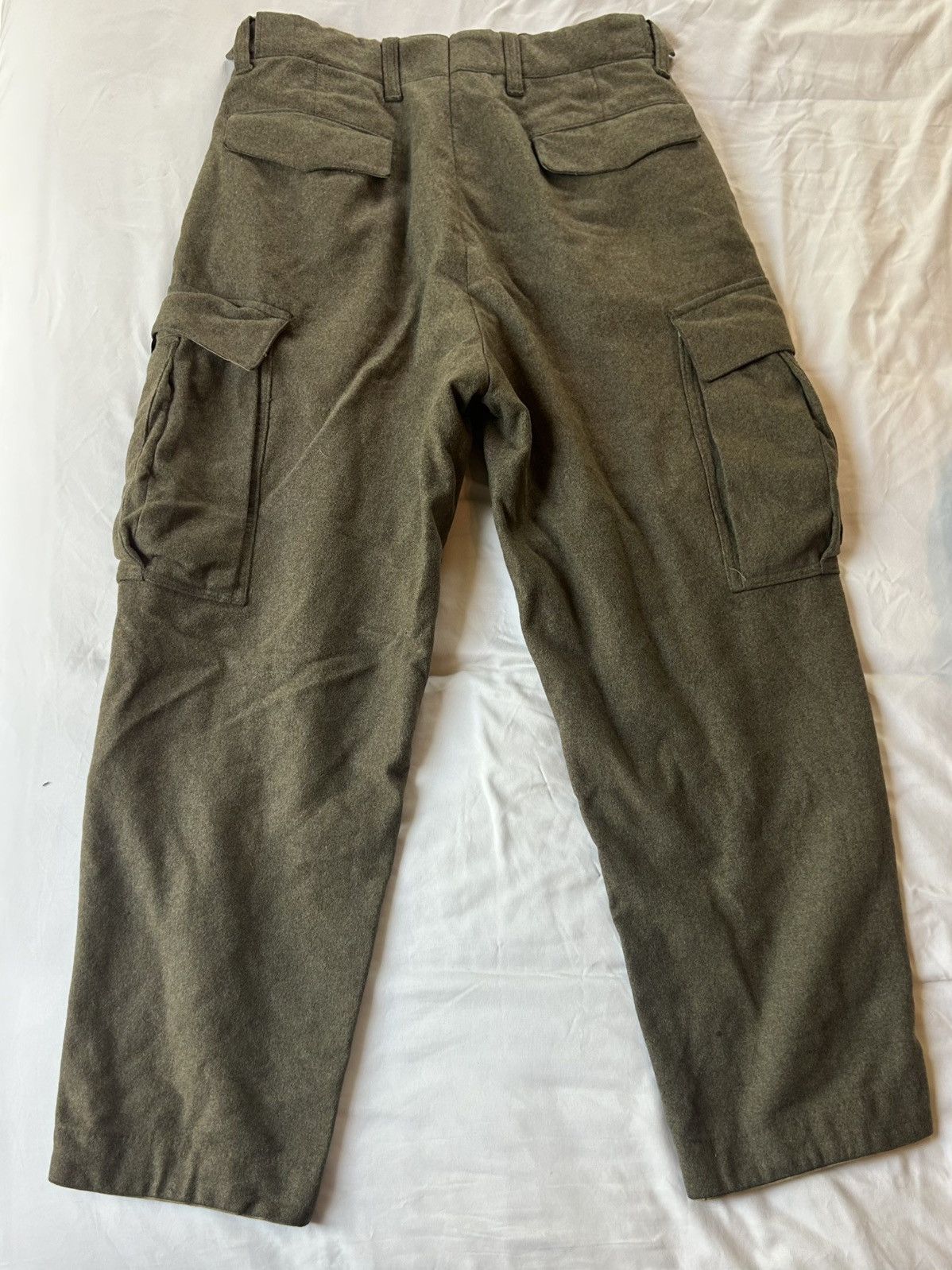 Other Vintage 60s Green Germany Military Wool Pants 32x30 Size US 32 / EU 48 - 2 Thumbnail