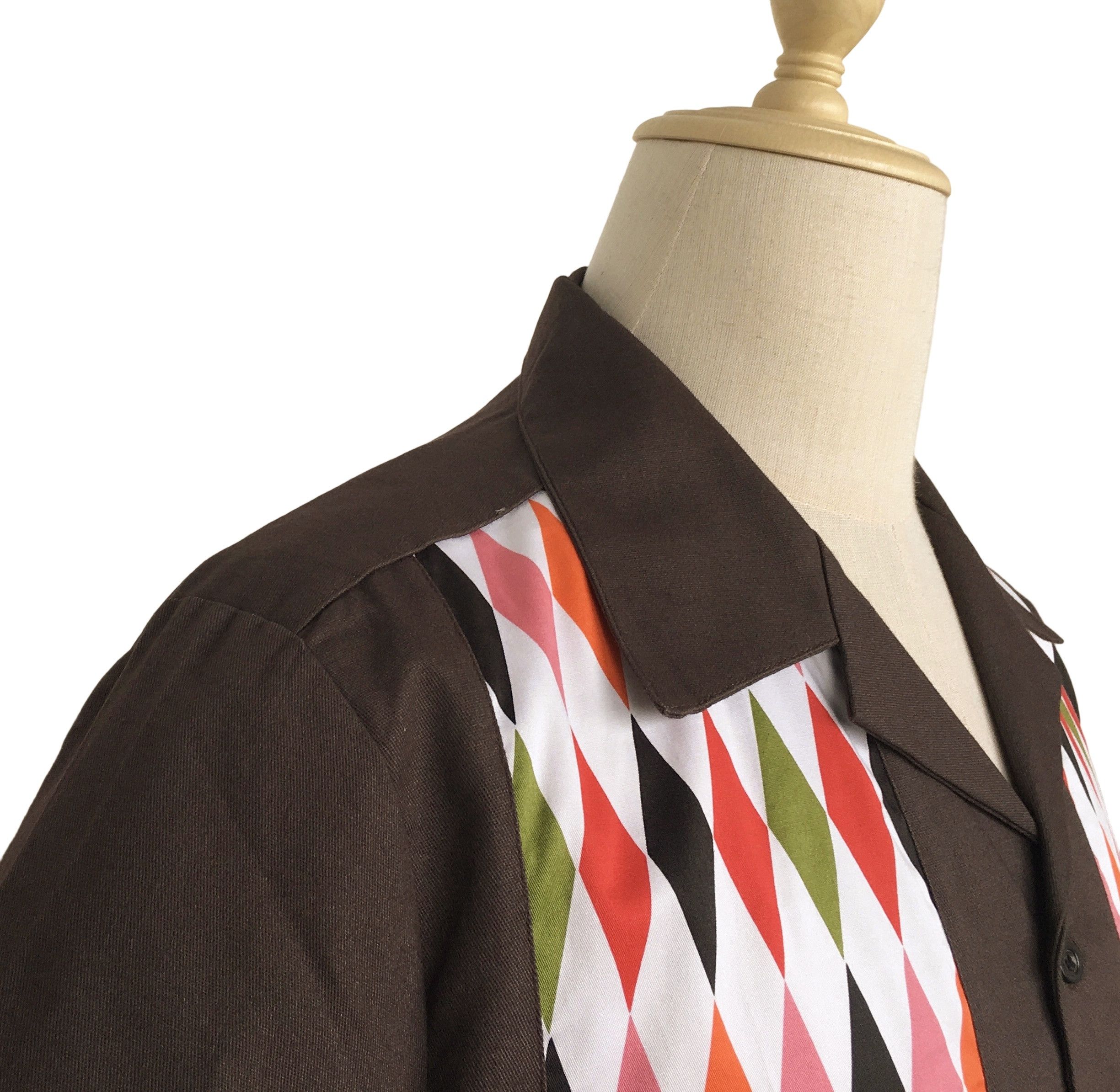 Other Panel Shirt Plus Size Two-tone Graphic Shirts Men Size US XL / EU 56 / 4 - 4 Thumbnail