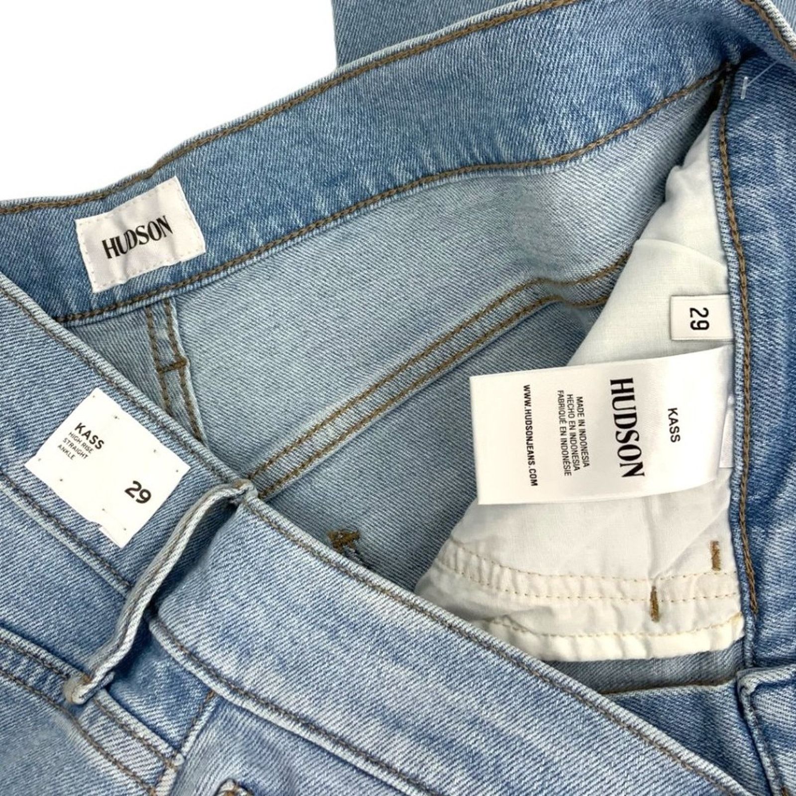Hudson Hudson Kass Mischa High-rise Straight Ankle Jean 29 NWT $225 Size 29" - 4 Thumbnail